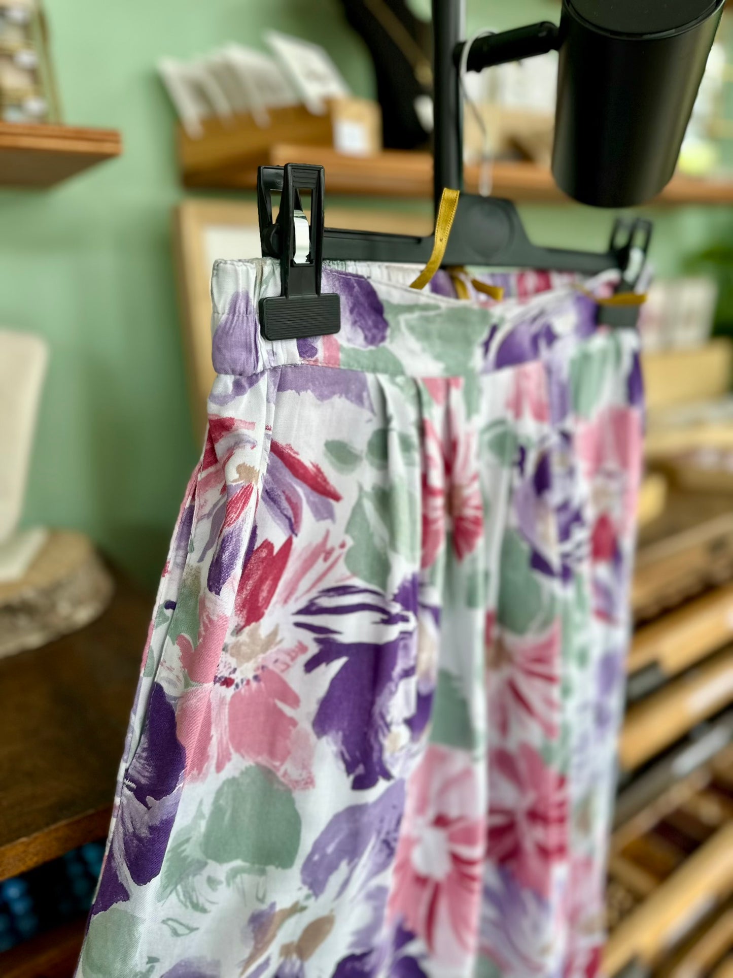 Vintage high waist summer pantalon