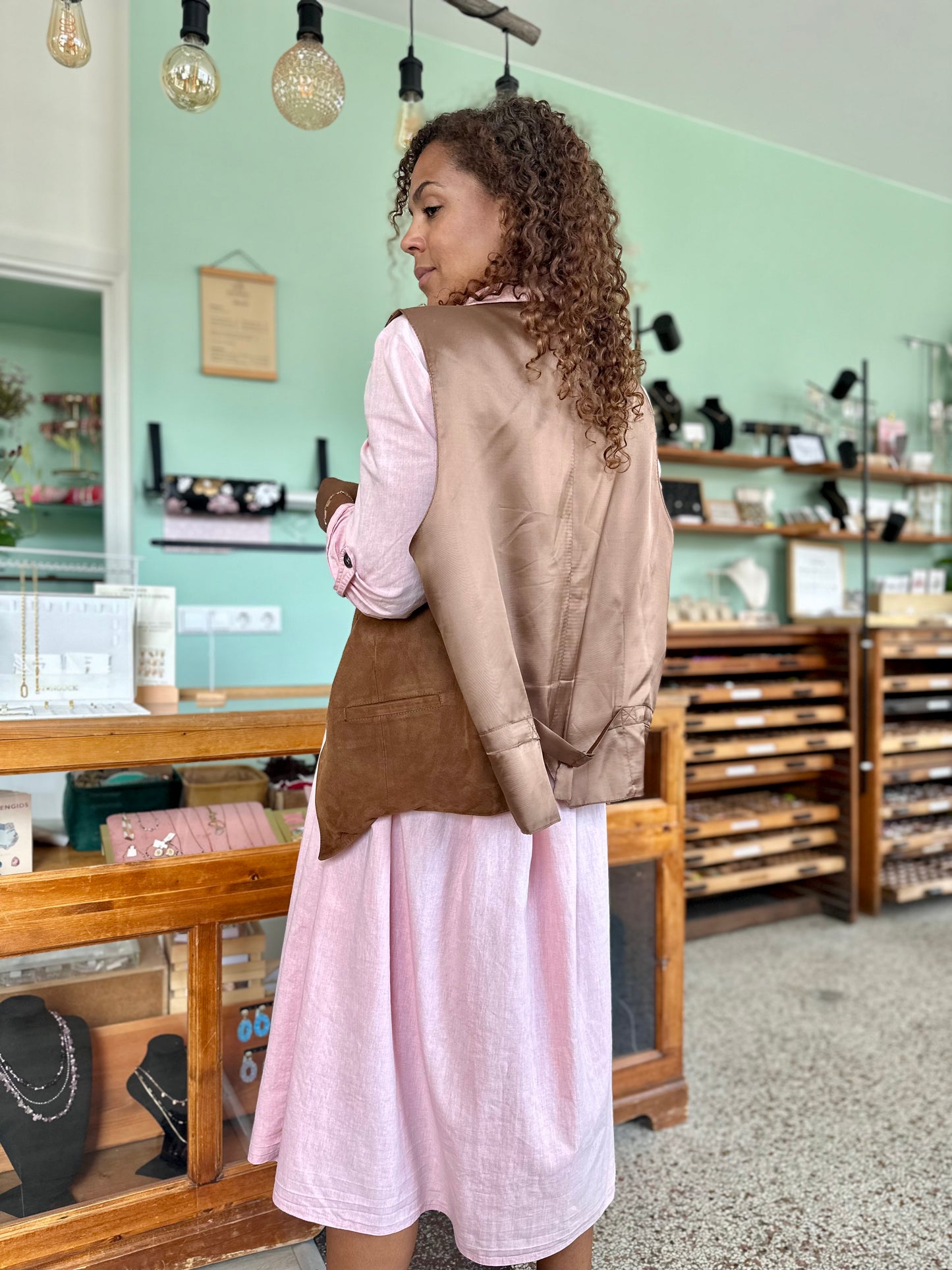 Vintage suède waistcoat