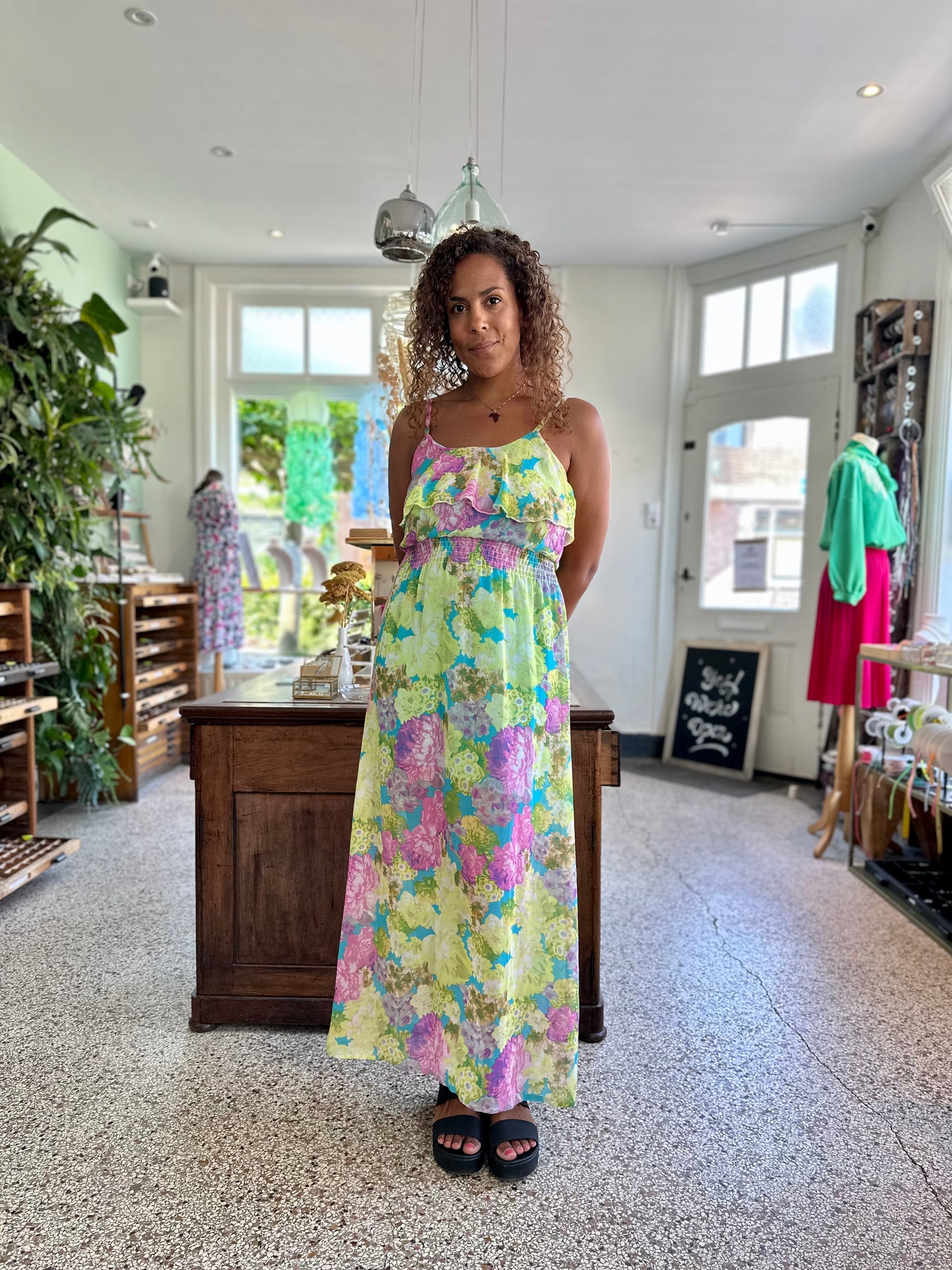 Vintage wedding guest jurk