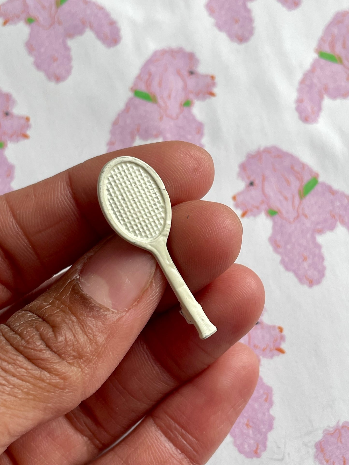 Tennisracket broche