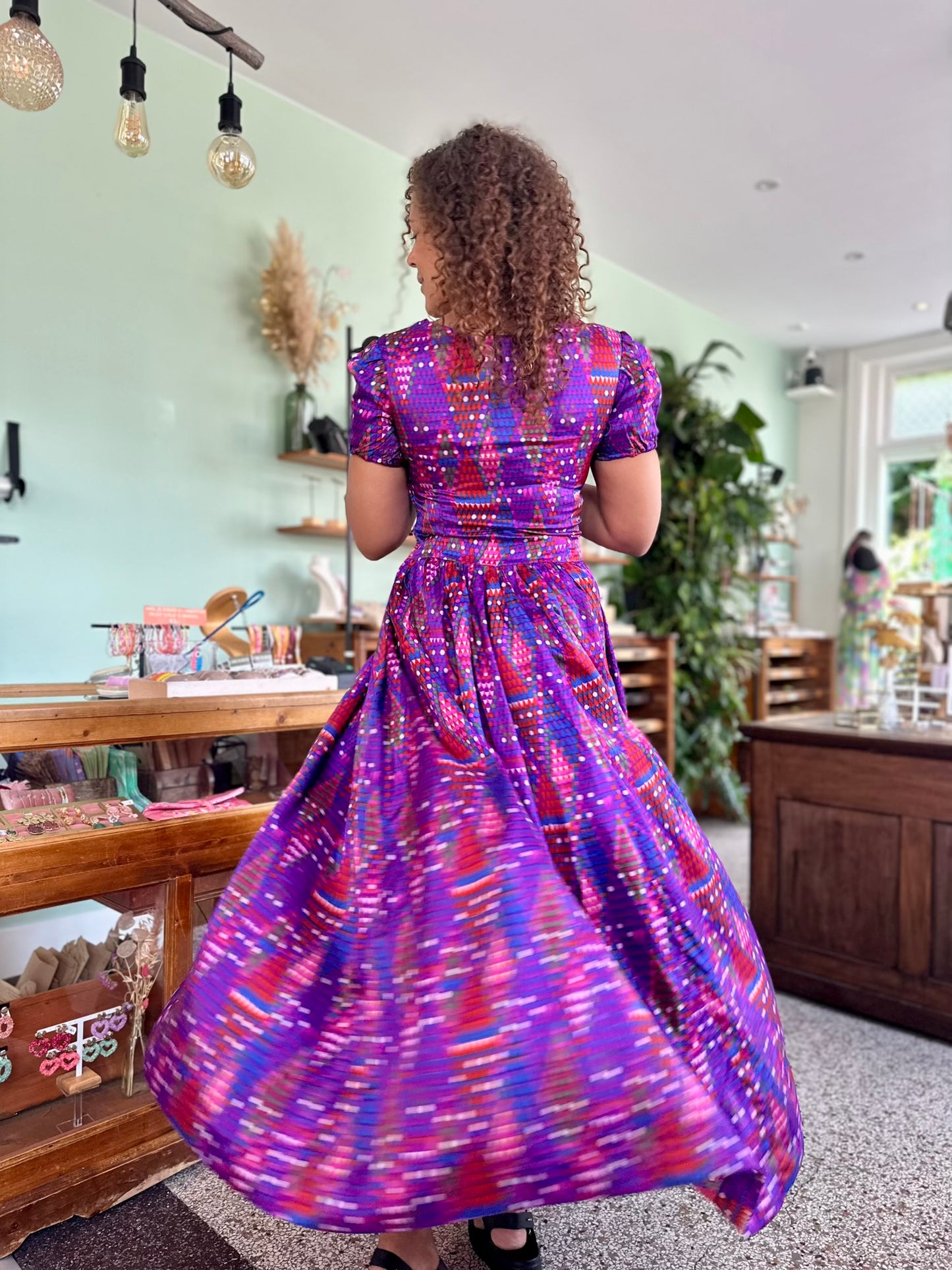 Vintage seventies maxi-jurk