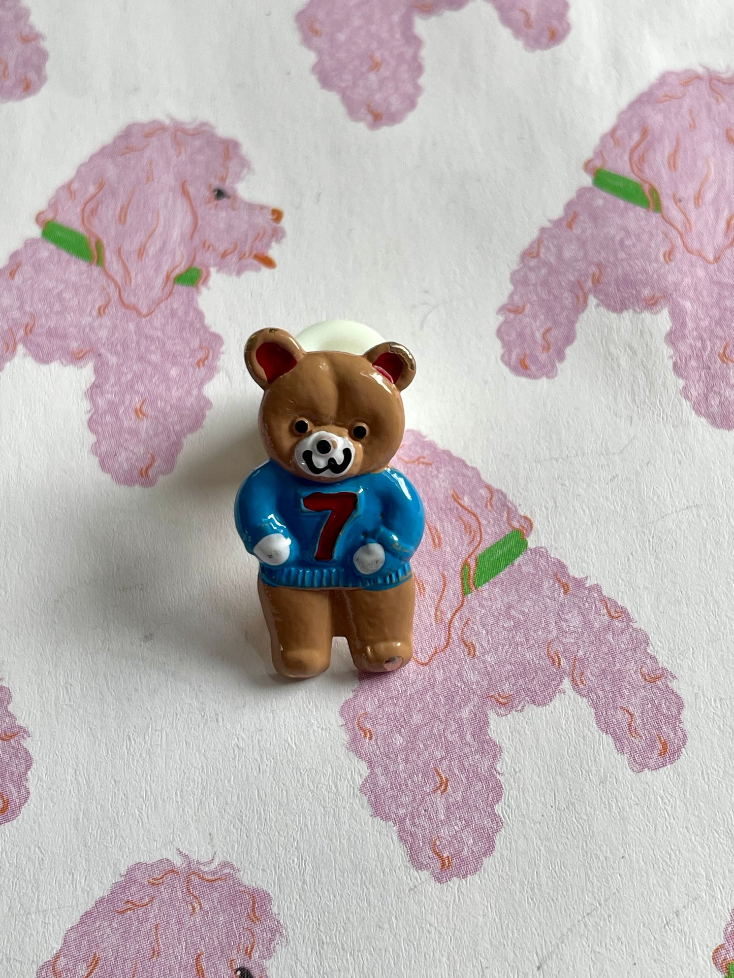 Vintage gekleurde beren broche