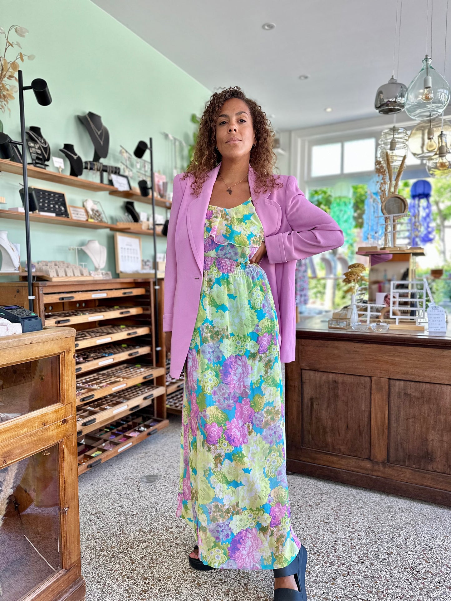 Vintage wedding guest jurk