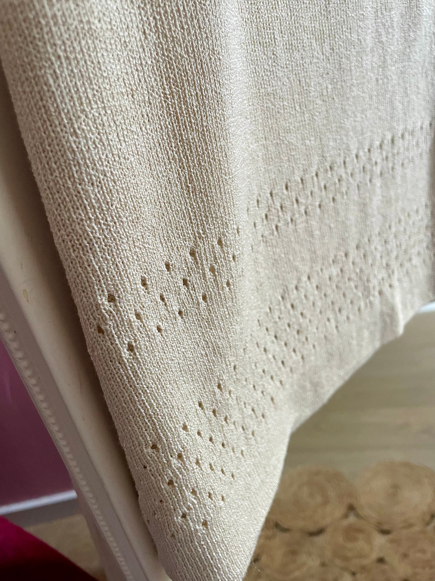 Vintage beige midi-rok