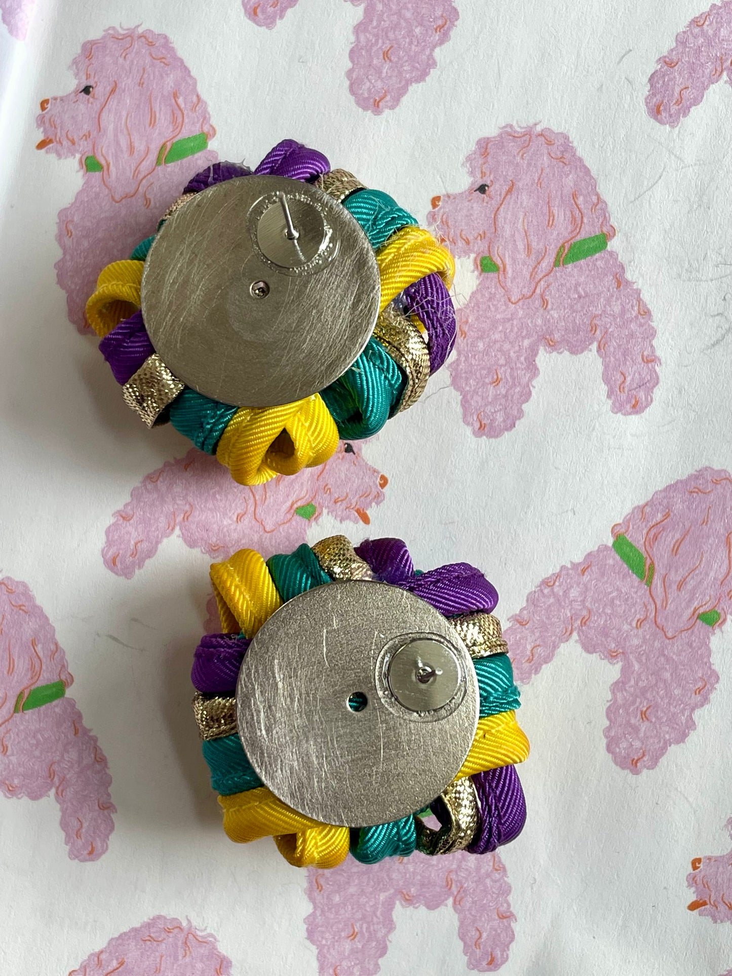Vintage multicolor party oorbellen