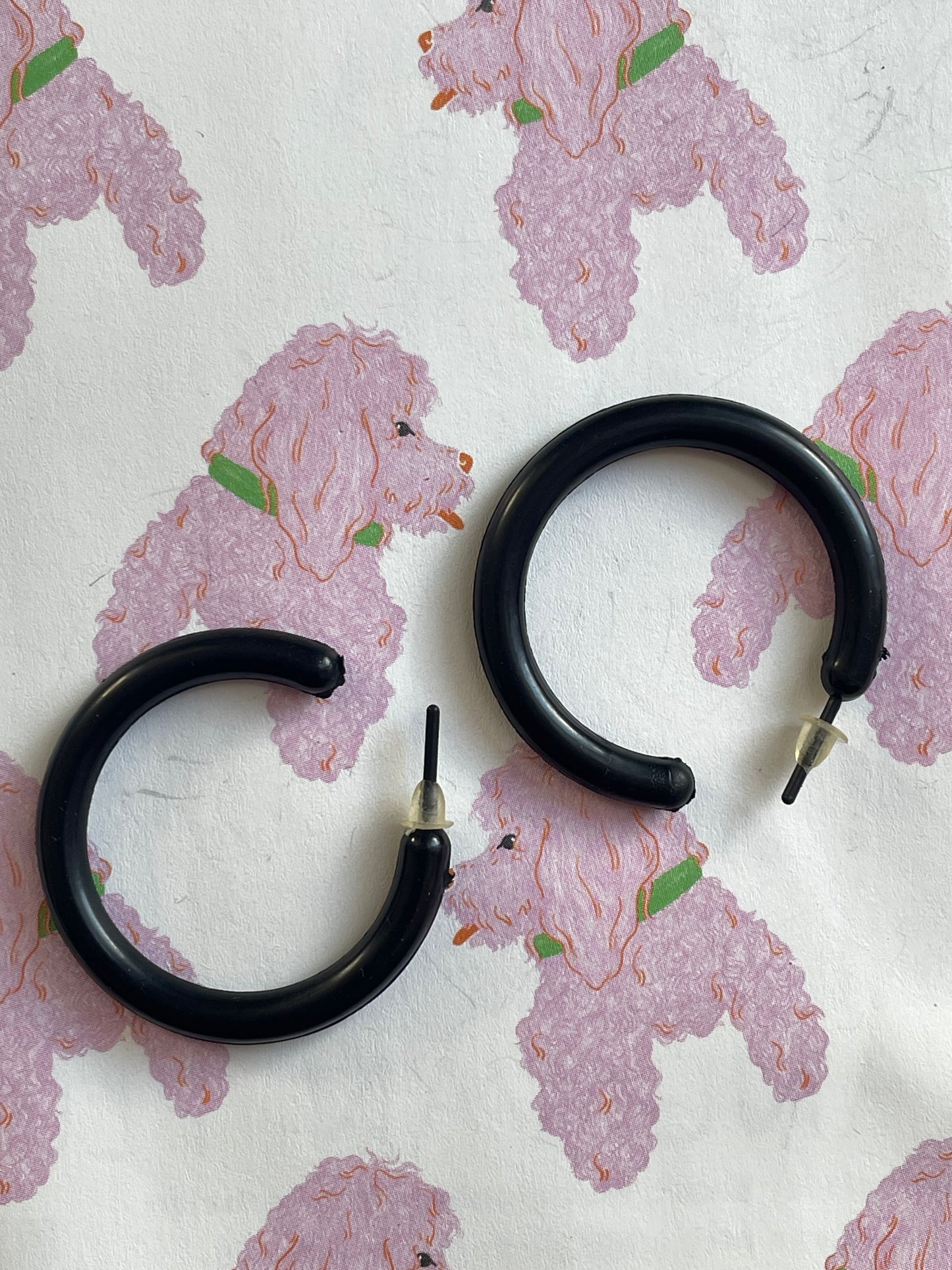 Vintage black hoops