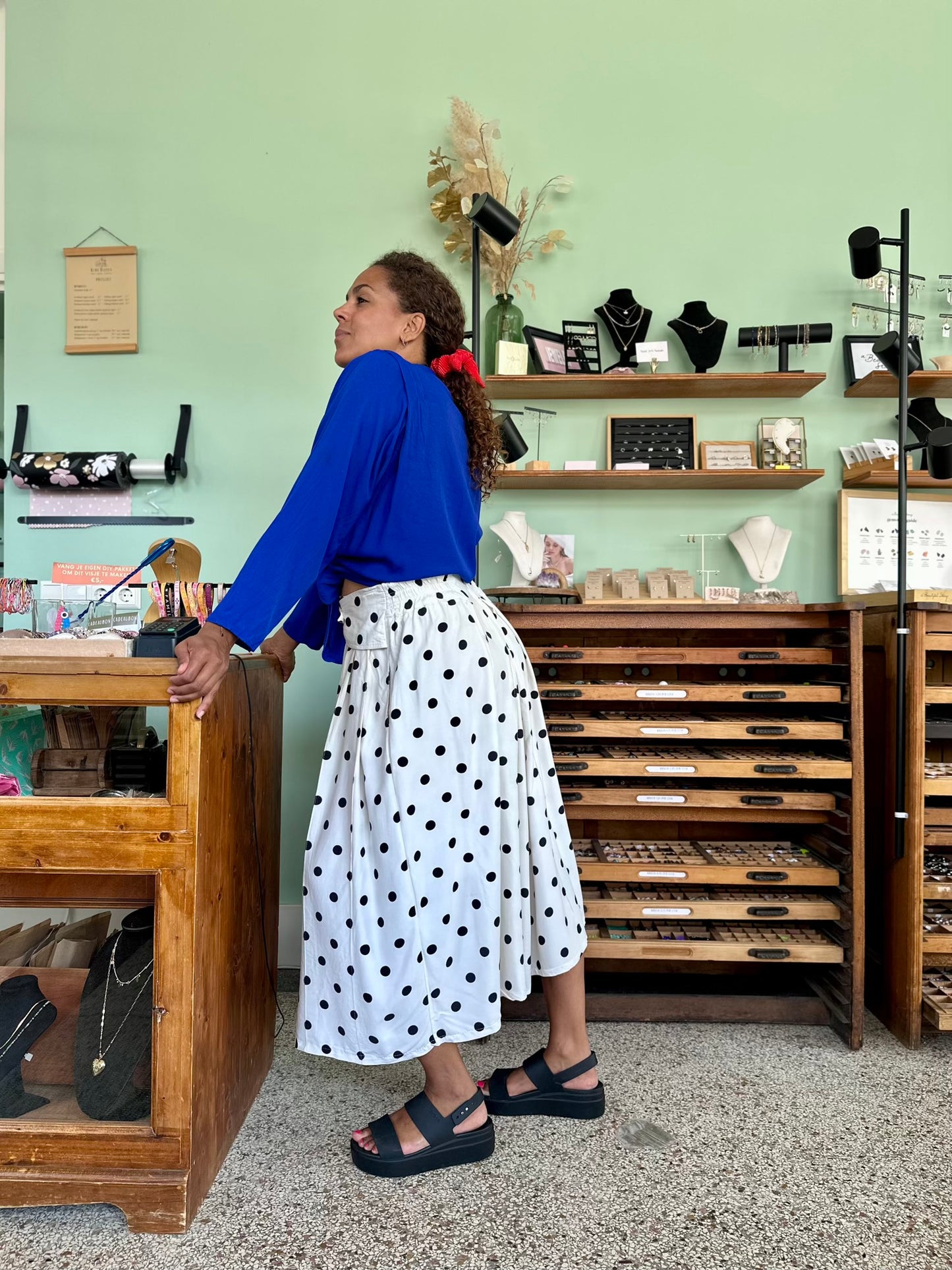Vintage polkadot culotte