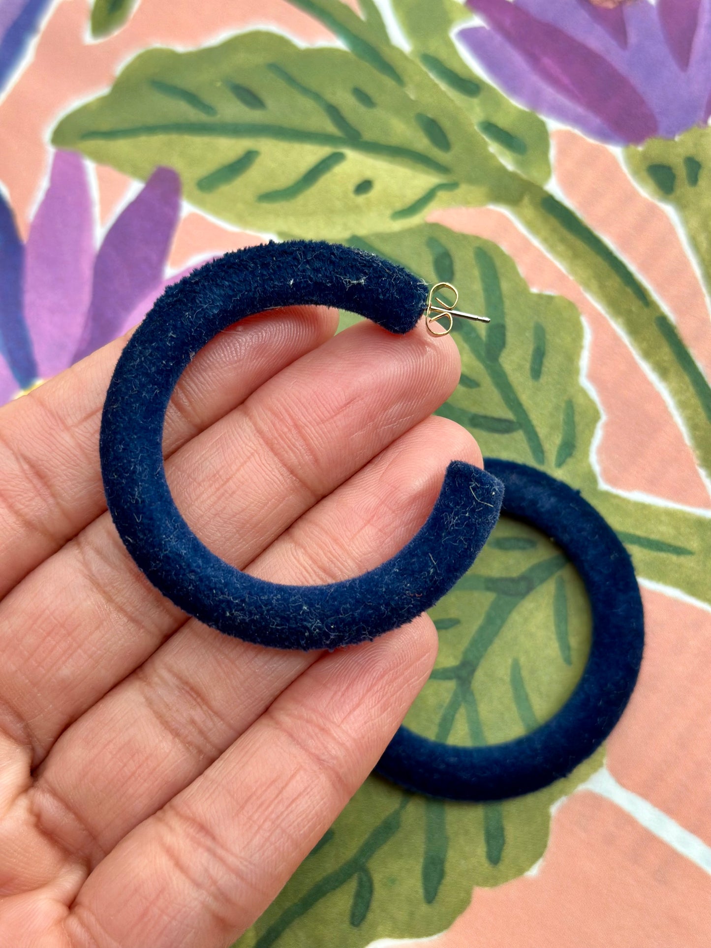 Vintage vilten hoops