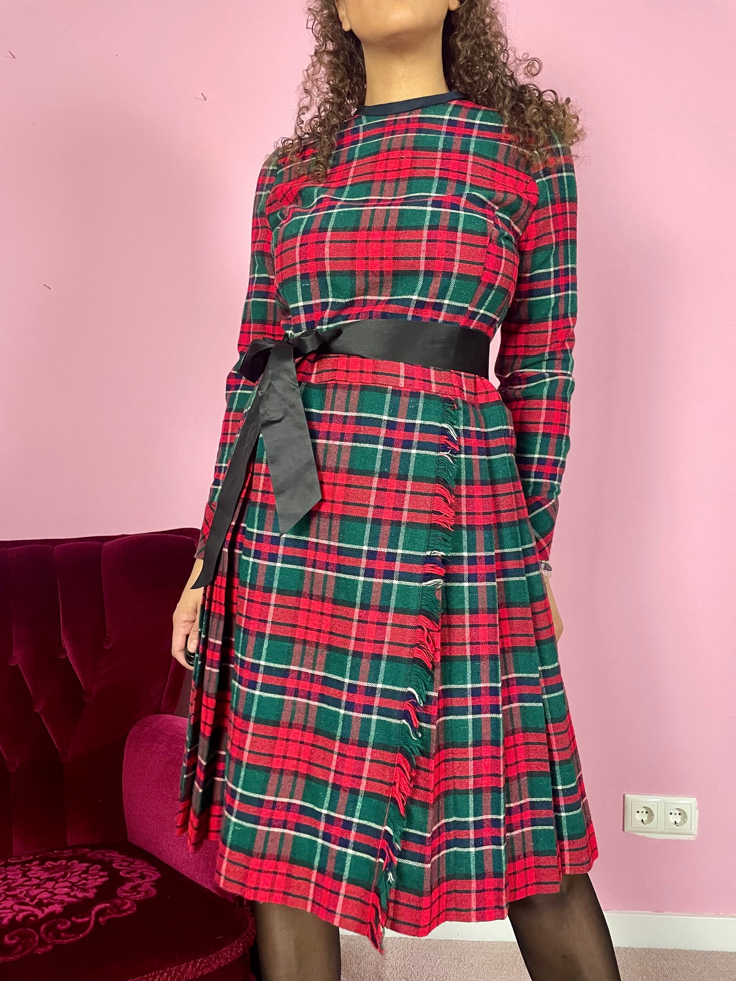 Vintage tartan jurk