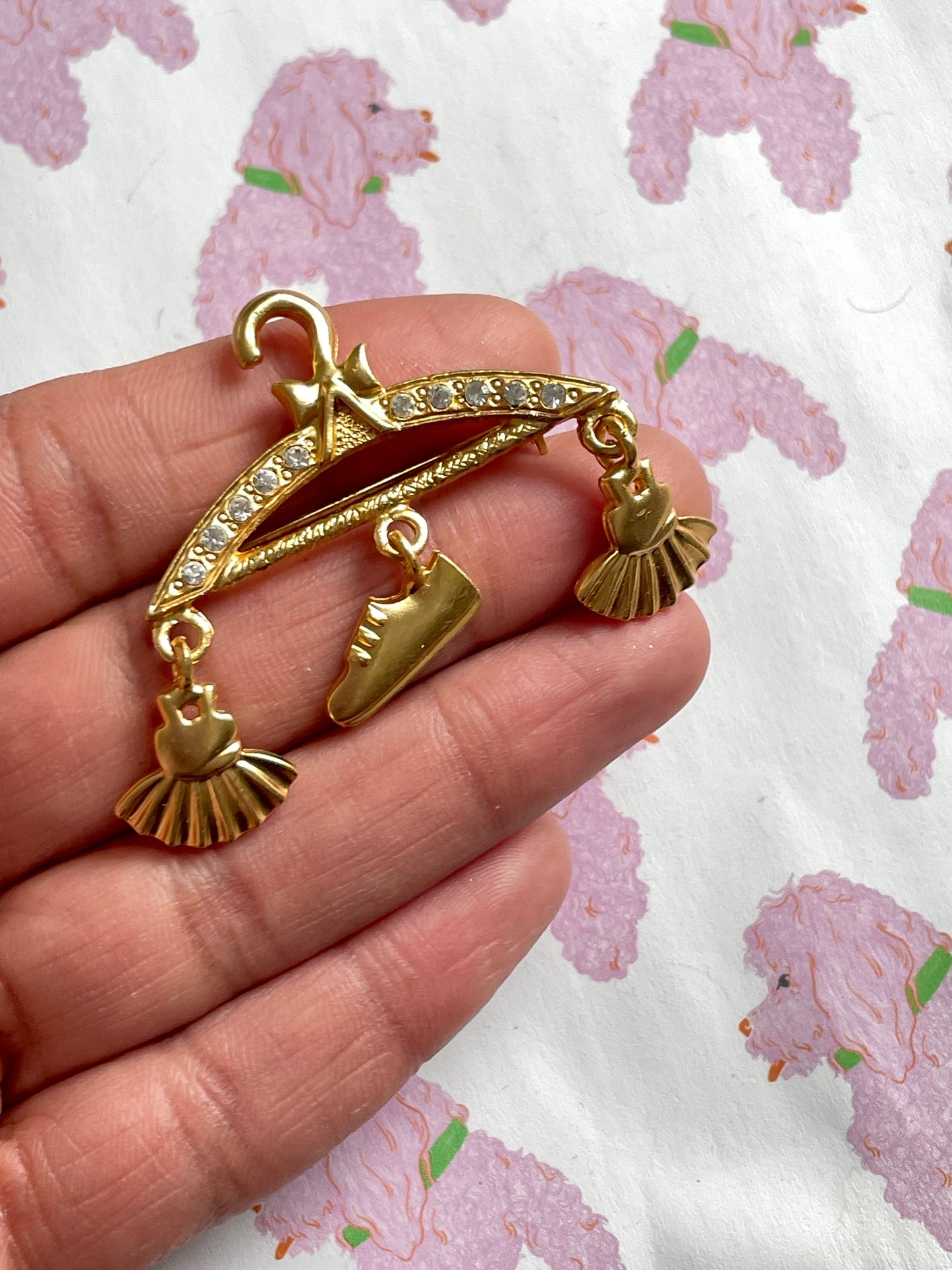Ballet kledinghanger broche