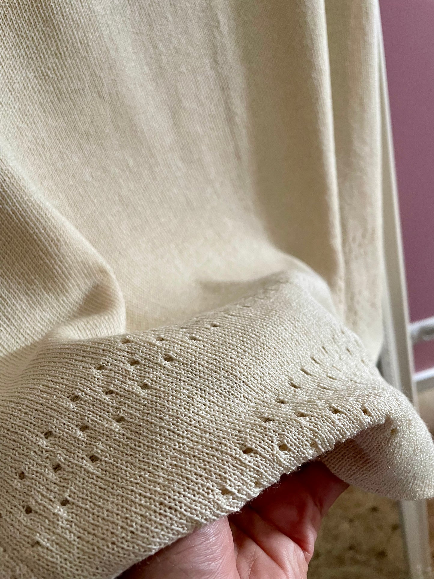 Vintage beige midi-rok