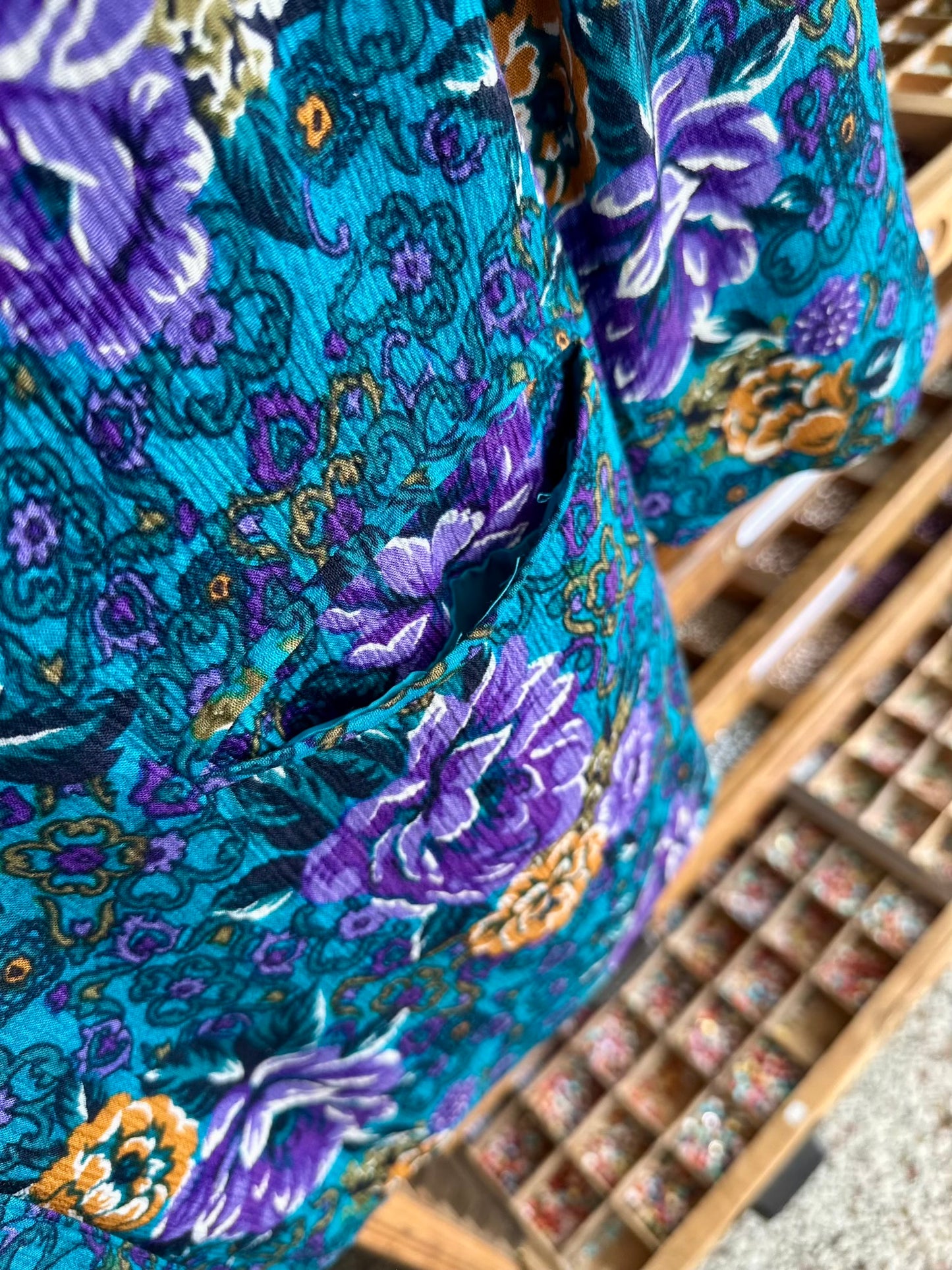 Close-Up van de vintage zomer blazer, met steekzakken