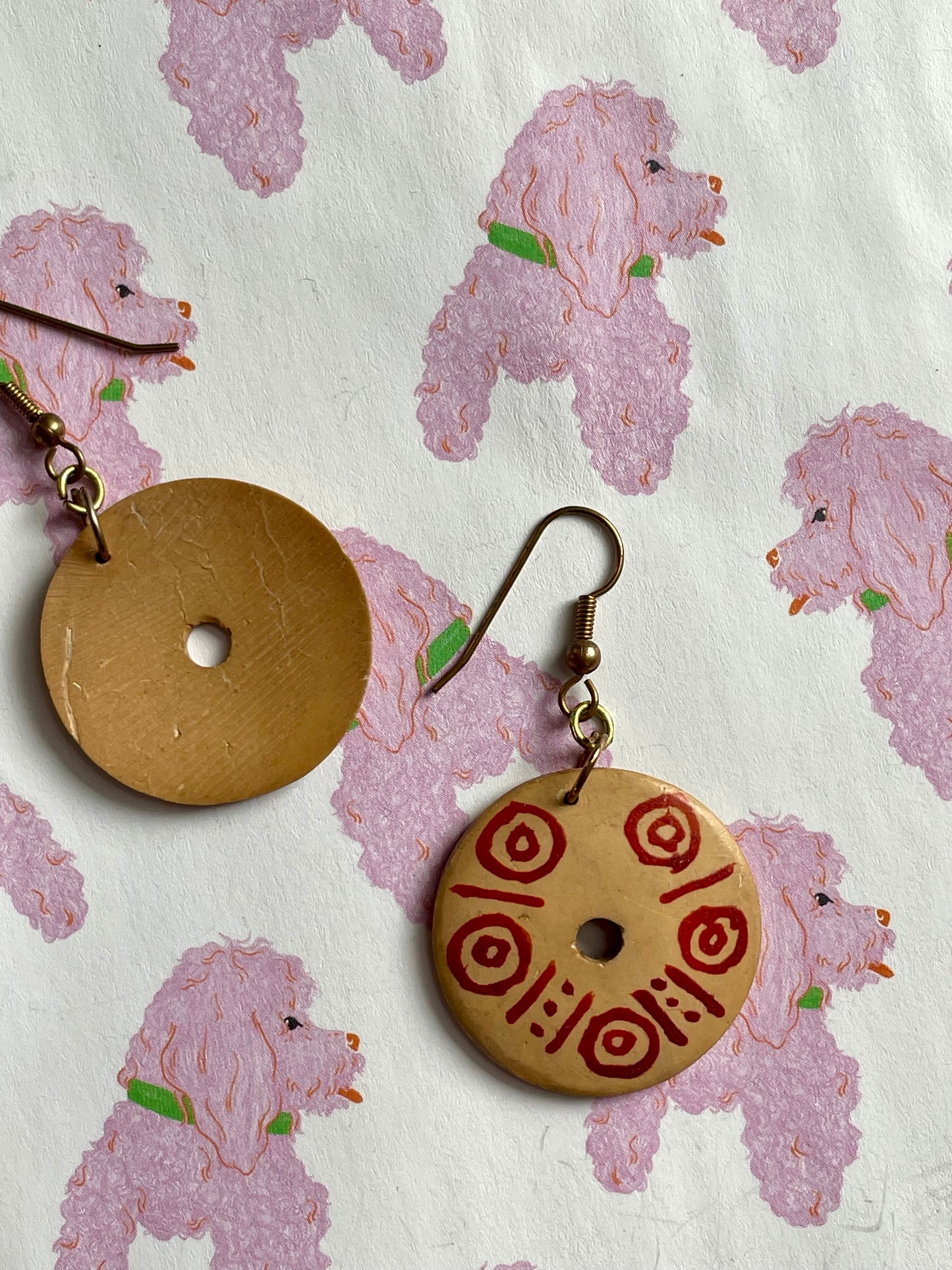 Ronde houten hangers