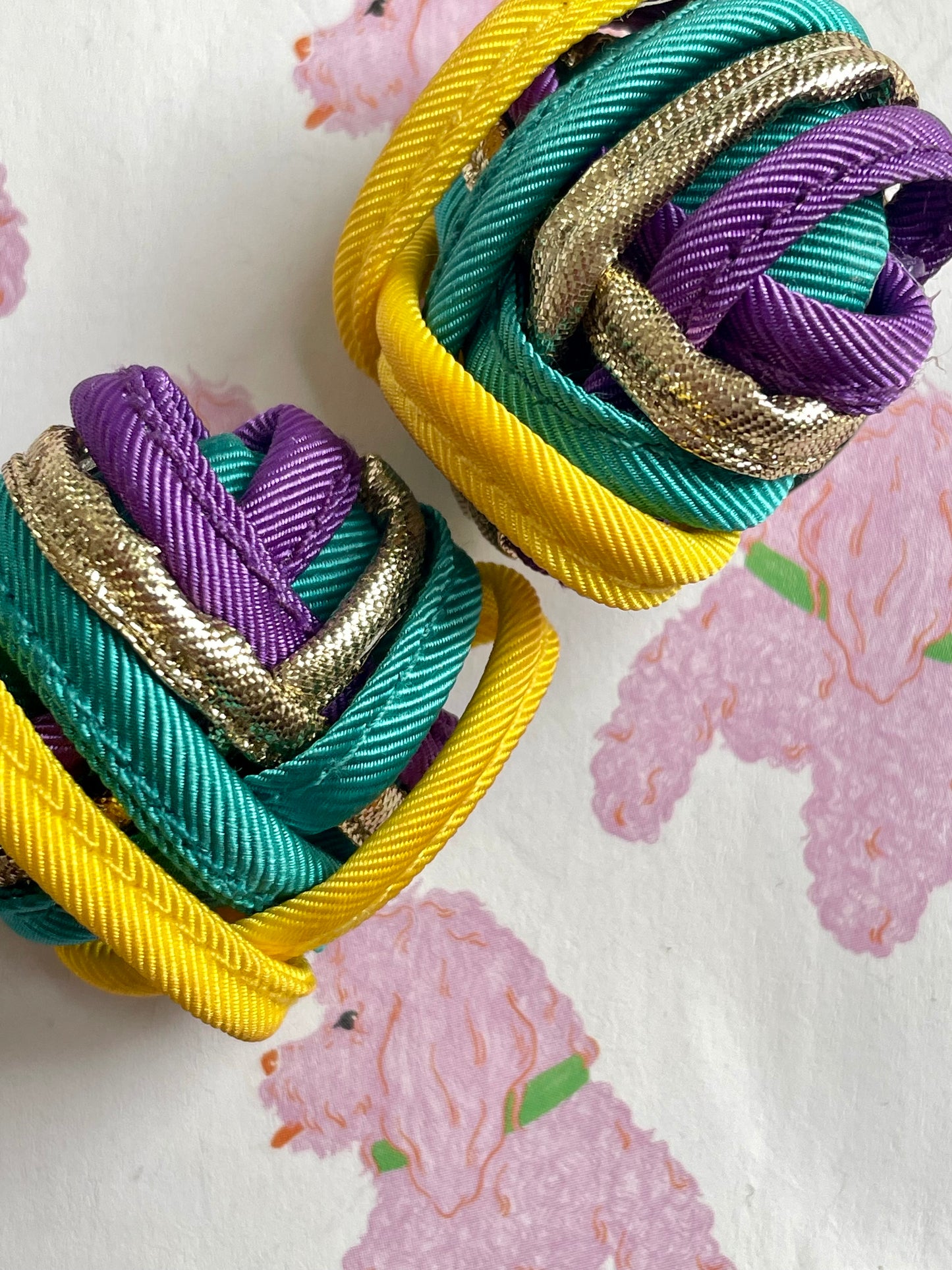 Vintage multicolor party oorbellen