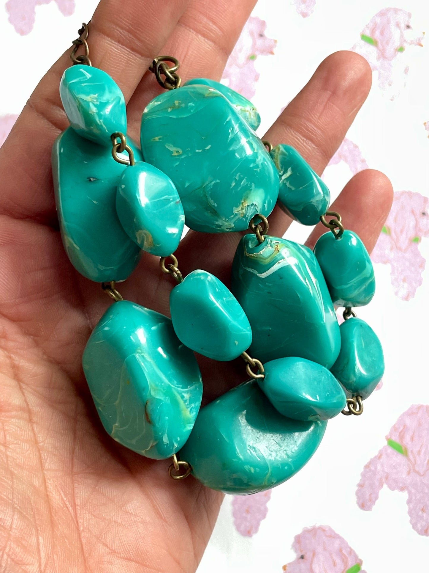 Turquoise statement armband