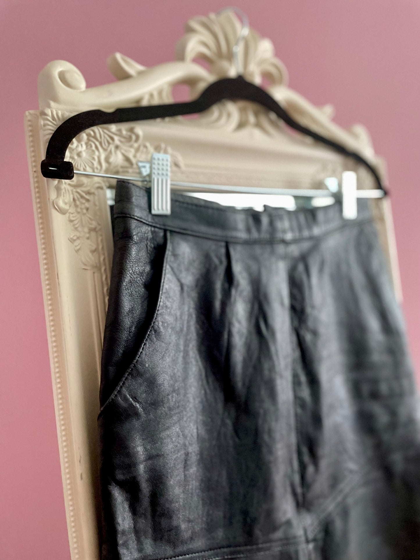 Vintage leren minirok