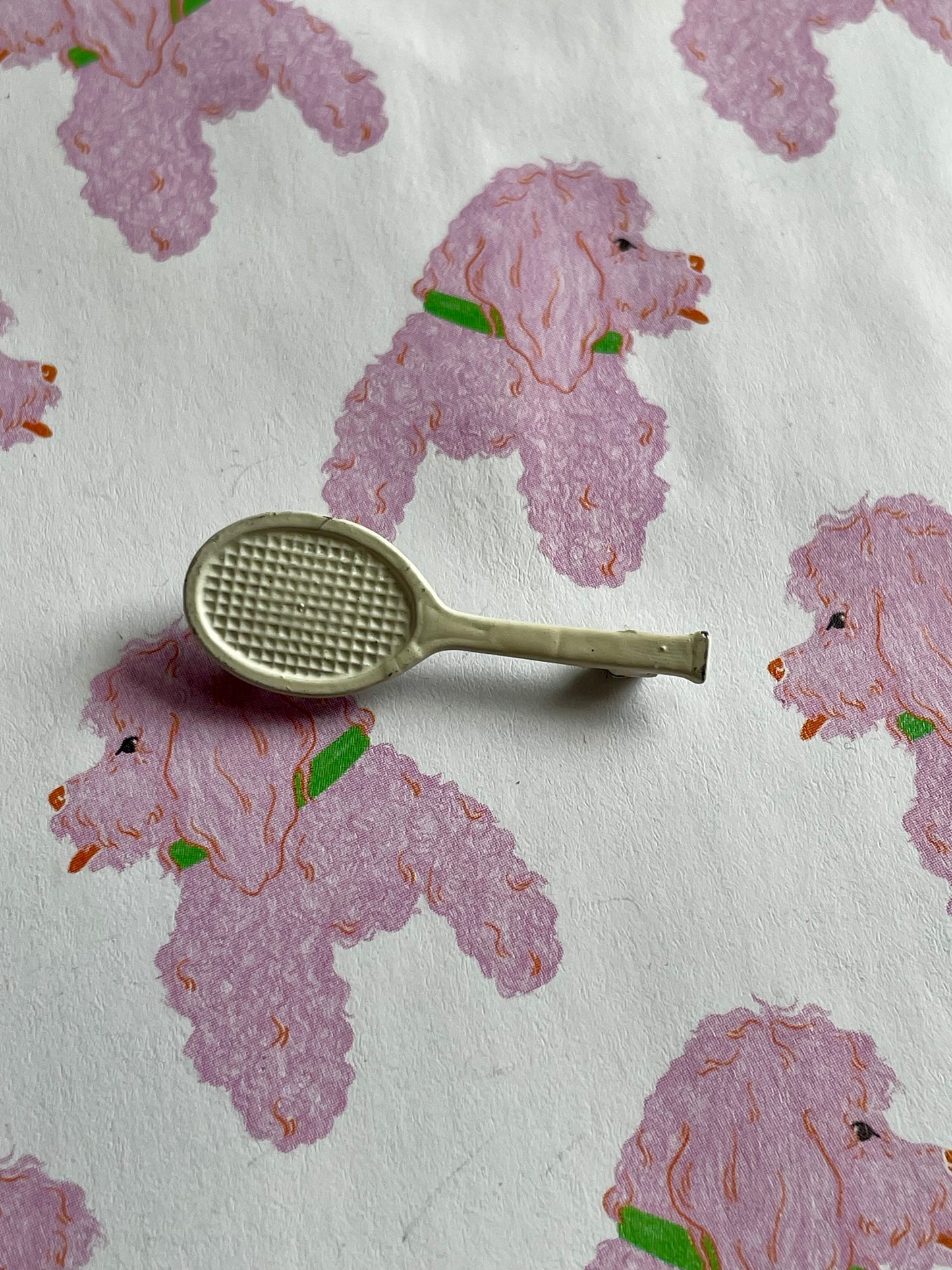 Tennisracket broche