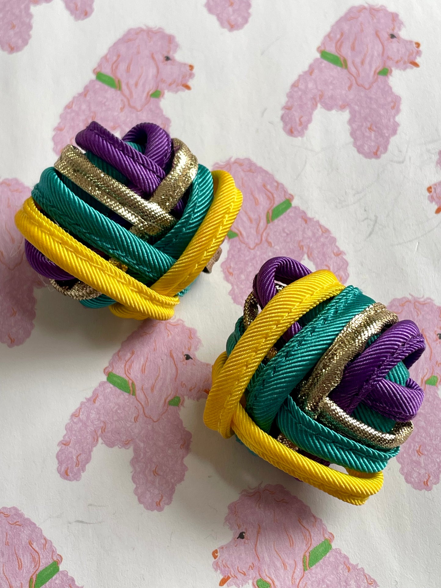 Vintage multicolor party oorbellen