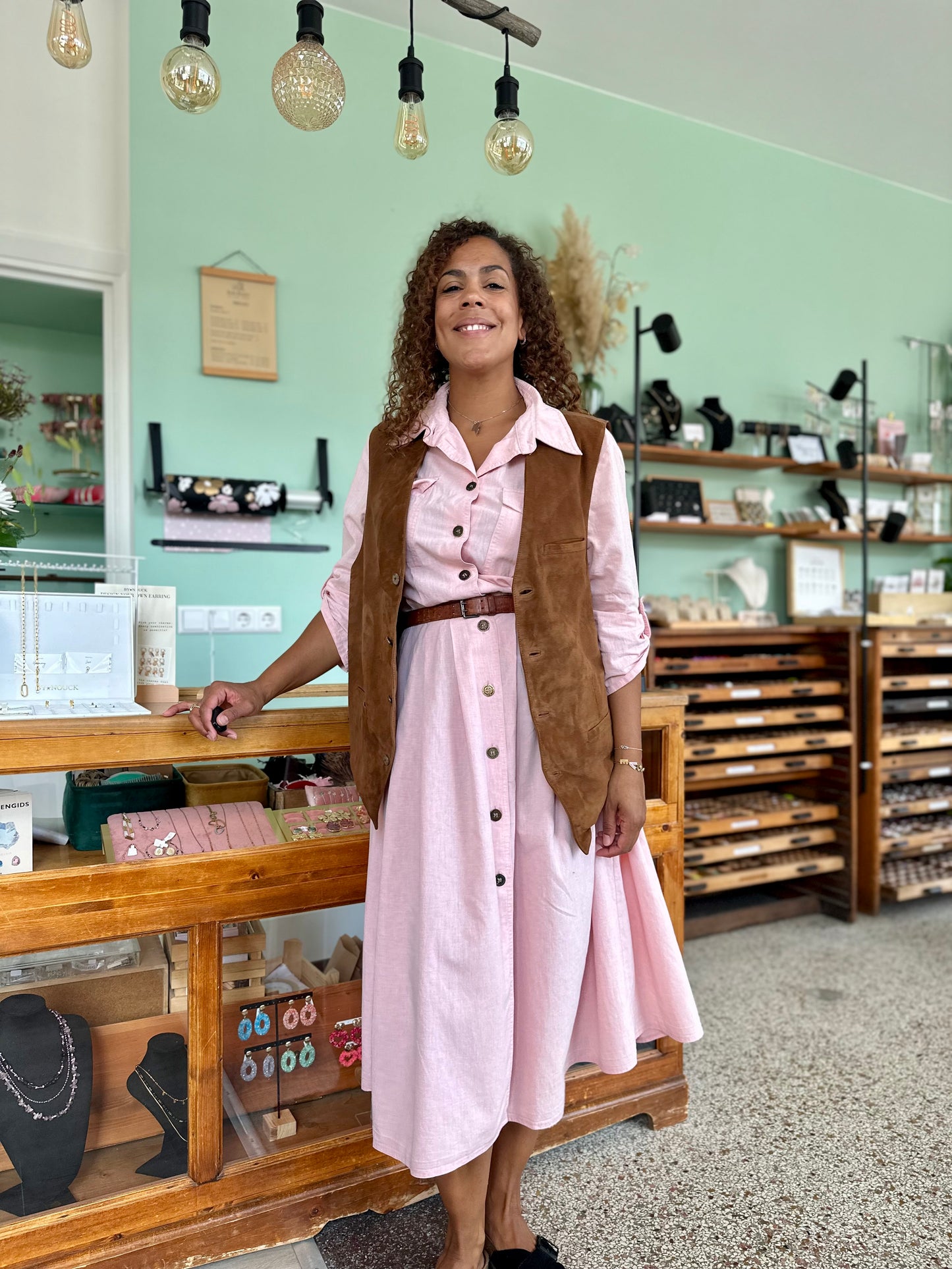 Vintage suède waistcoat