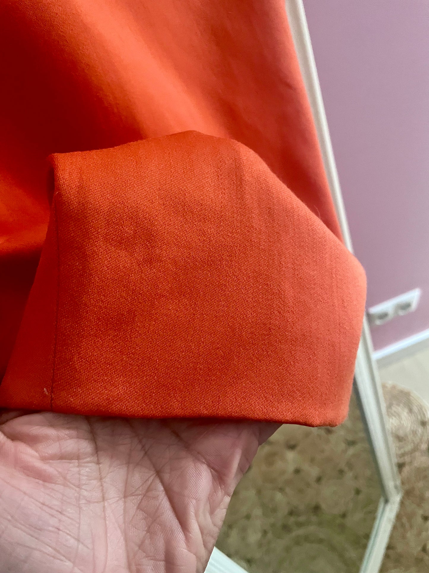 Vintage oranje kokerrok