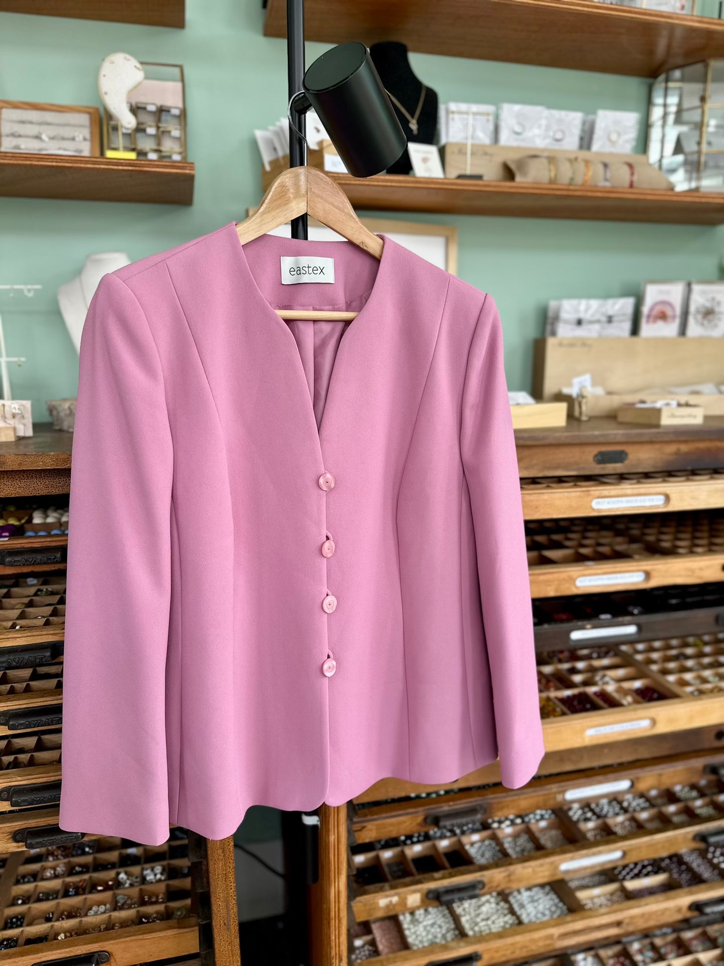 Vintage roze blazer