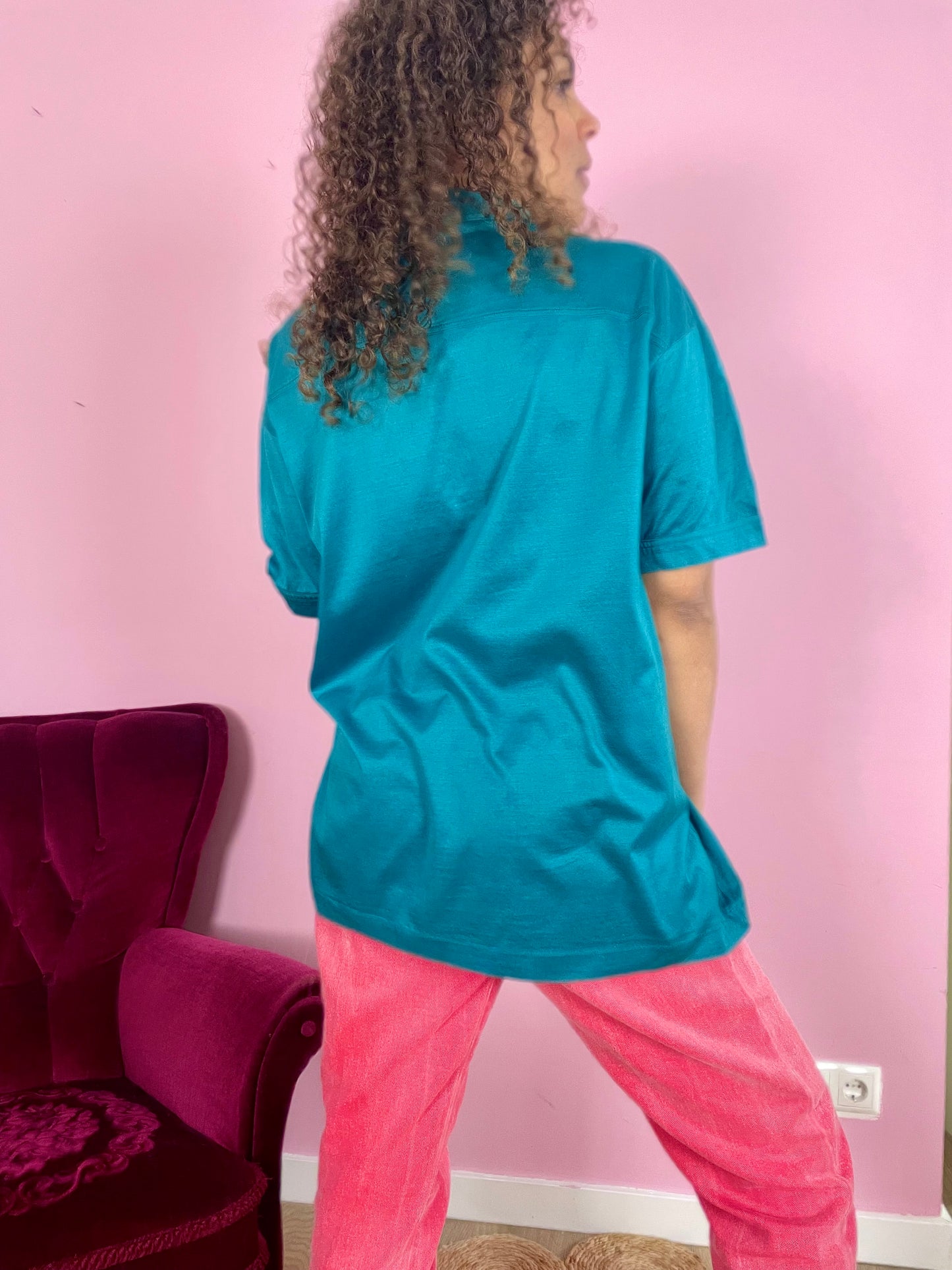 Vintage petrol polo Tee