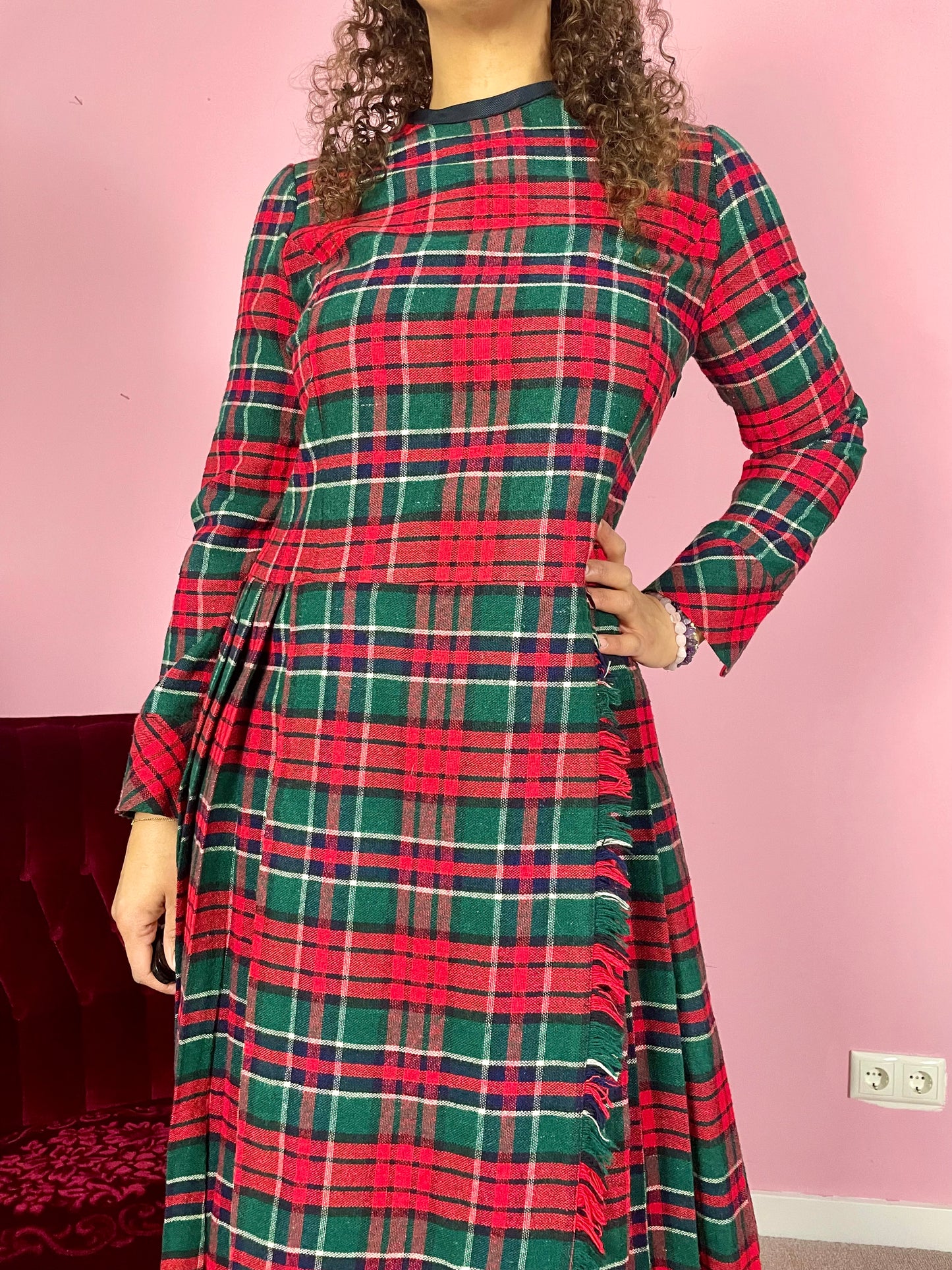Vintage tartan jurk