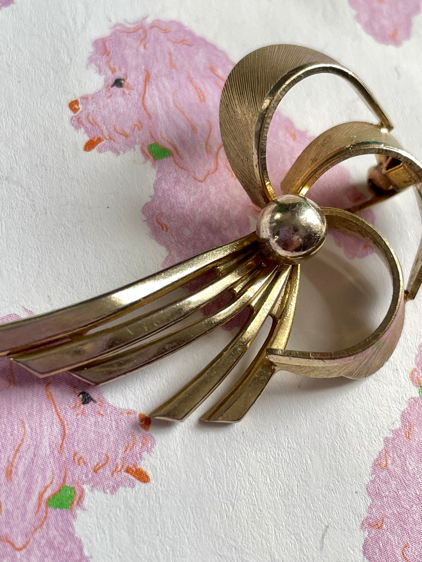 Vintage waaier broche