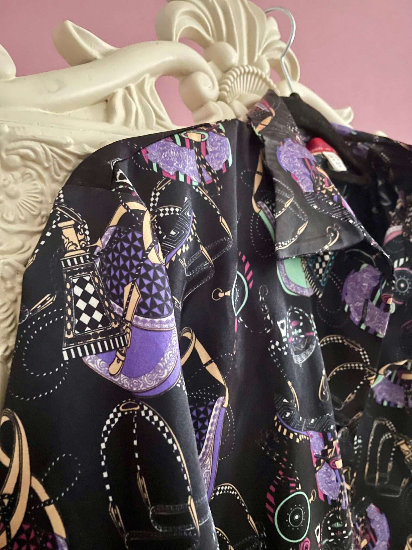 Vintage handbag blouse