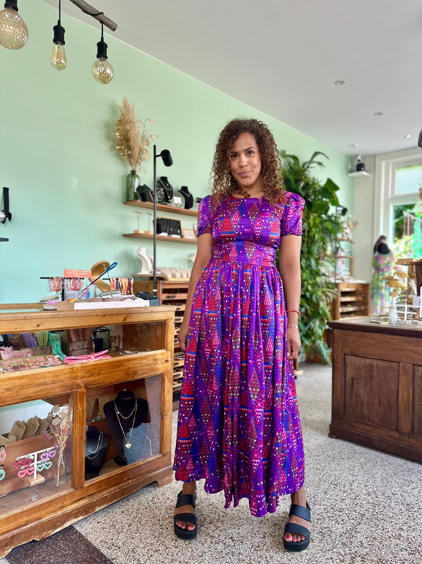Vintage seventies maxi-jurk