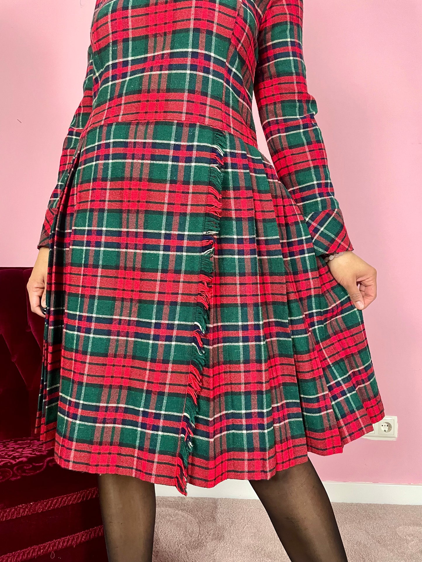 Vintage tartan jurk