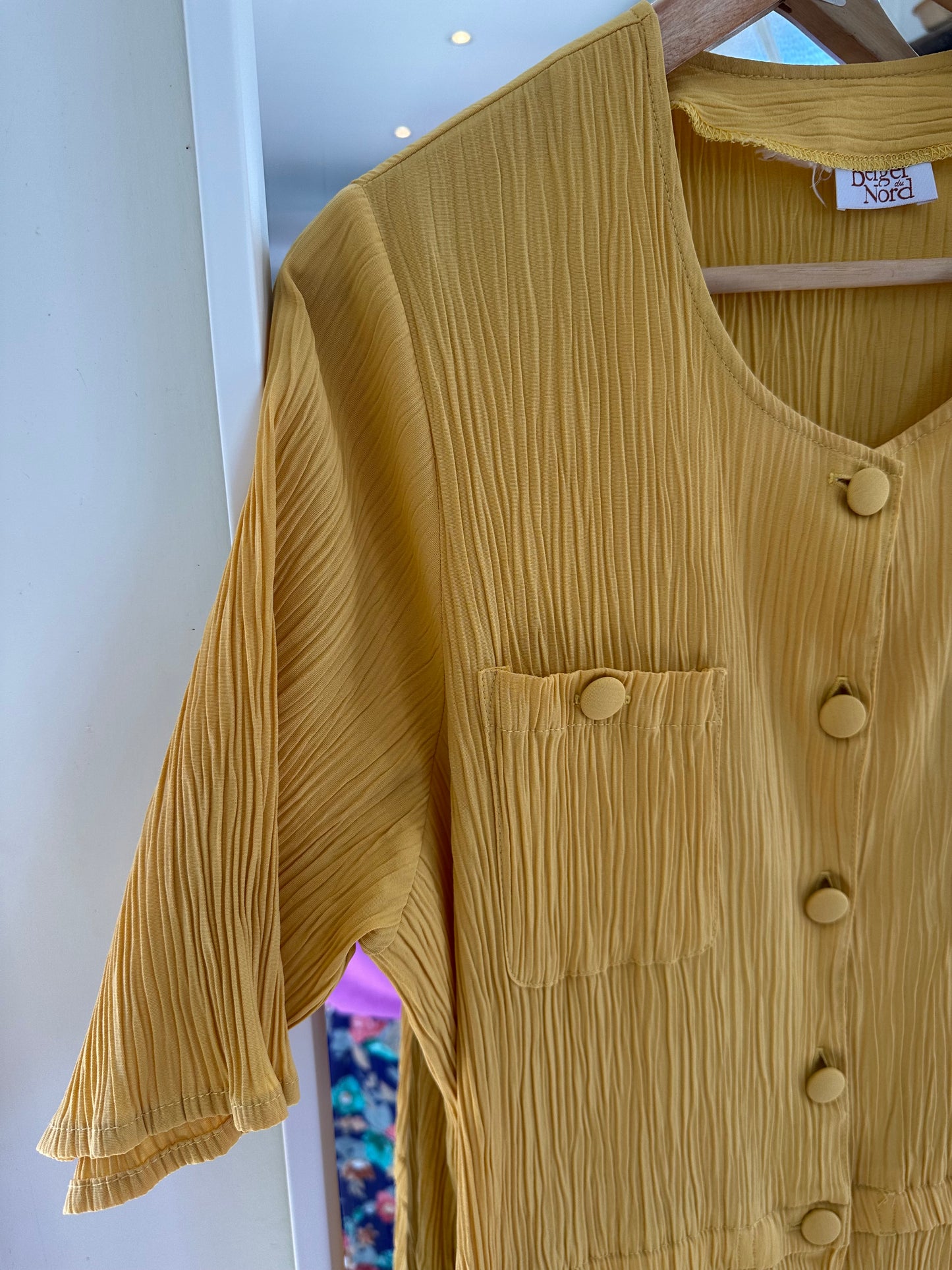 Vintage okergele jurk