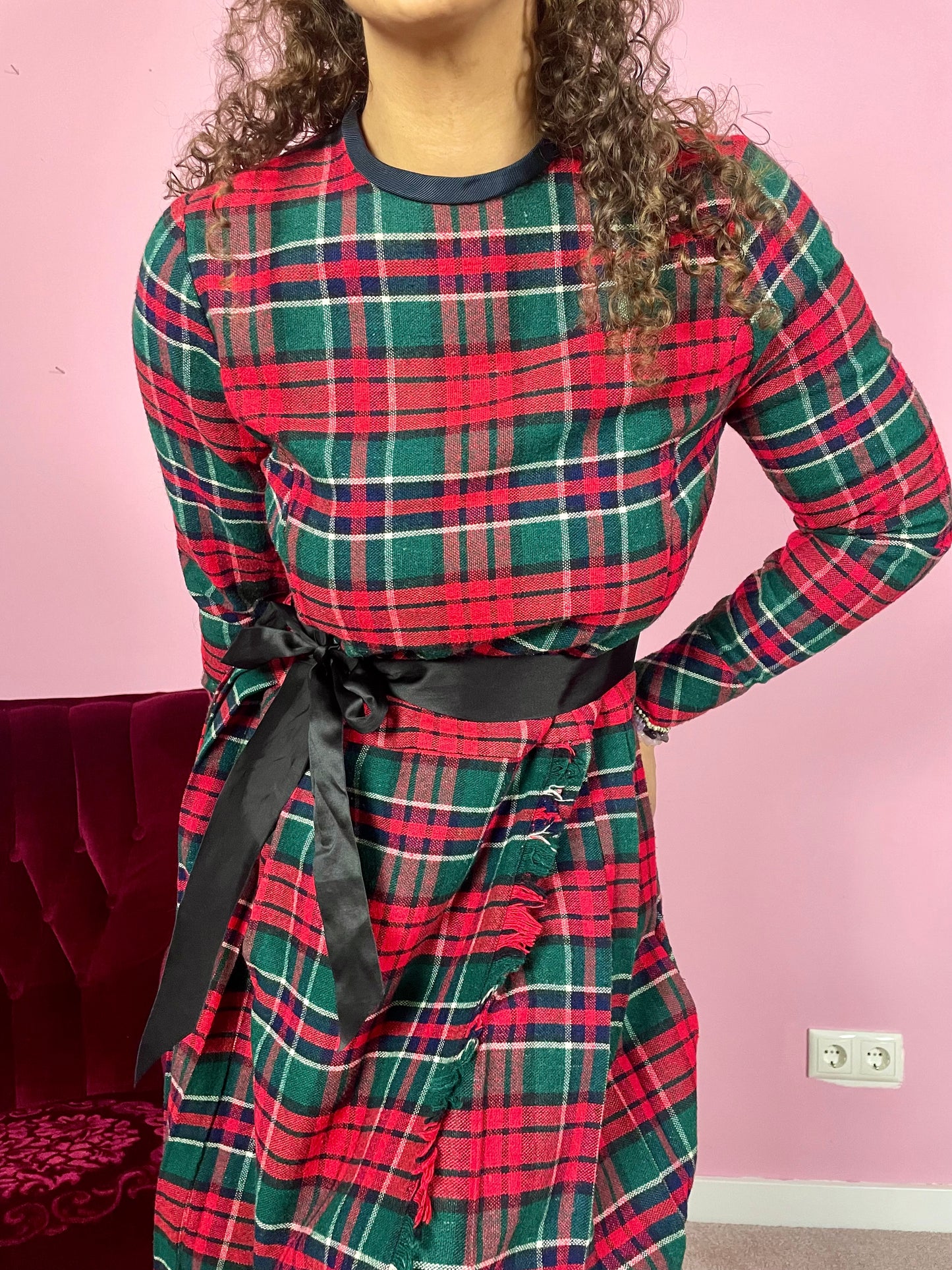 Vintage tartan jurk