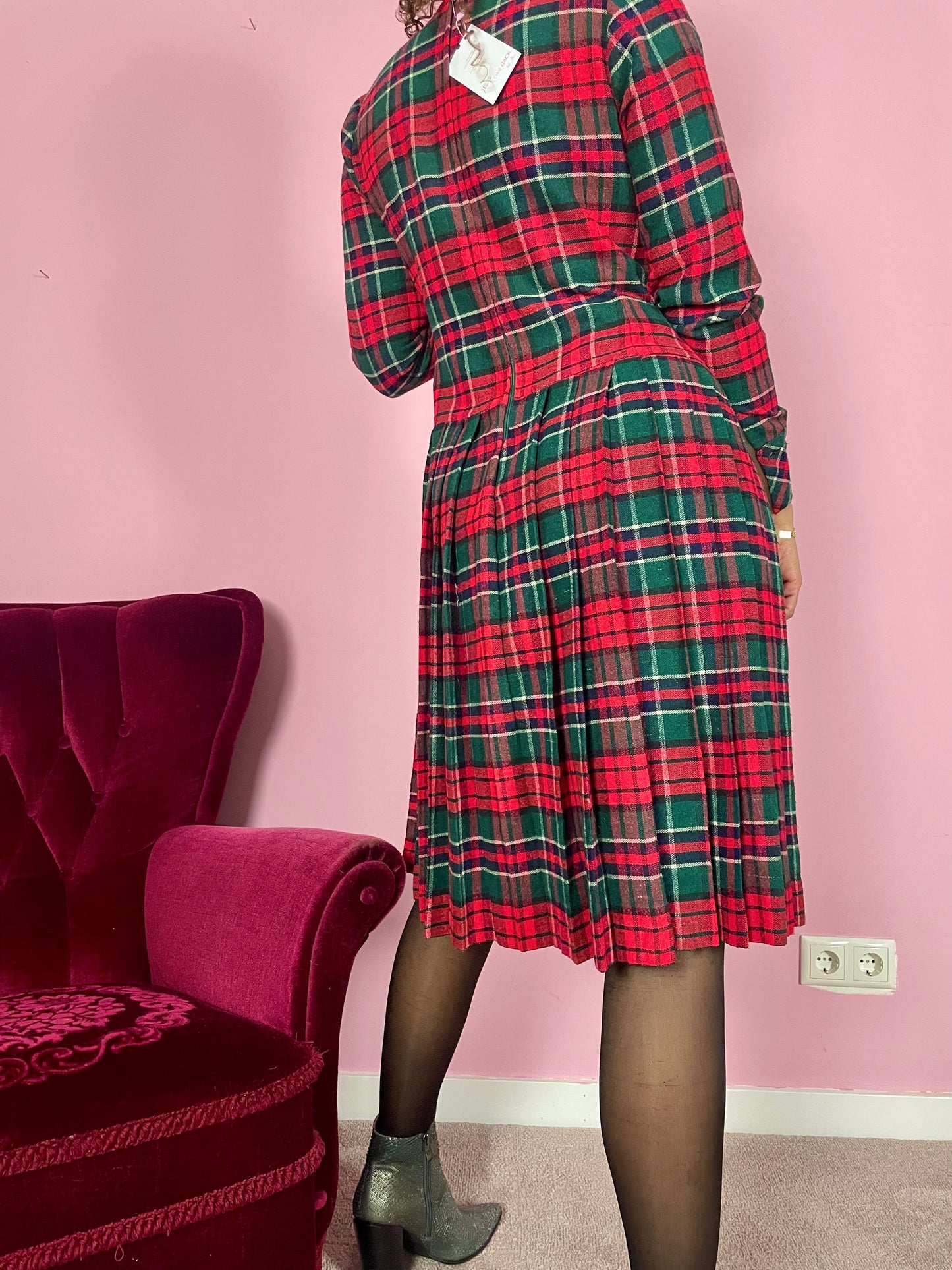 Vintage tartan jurk