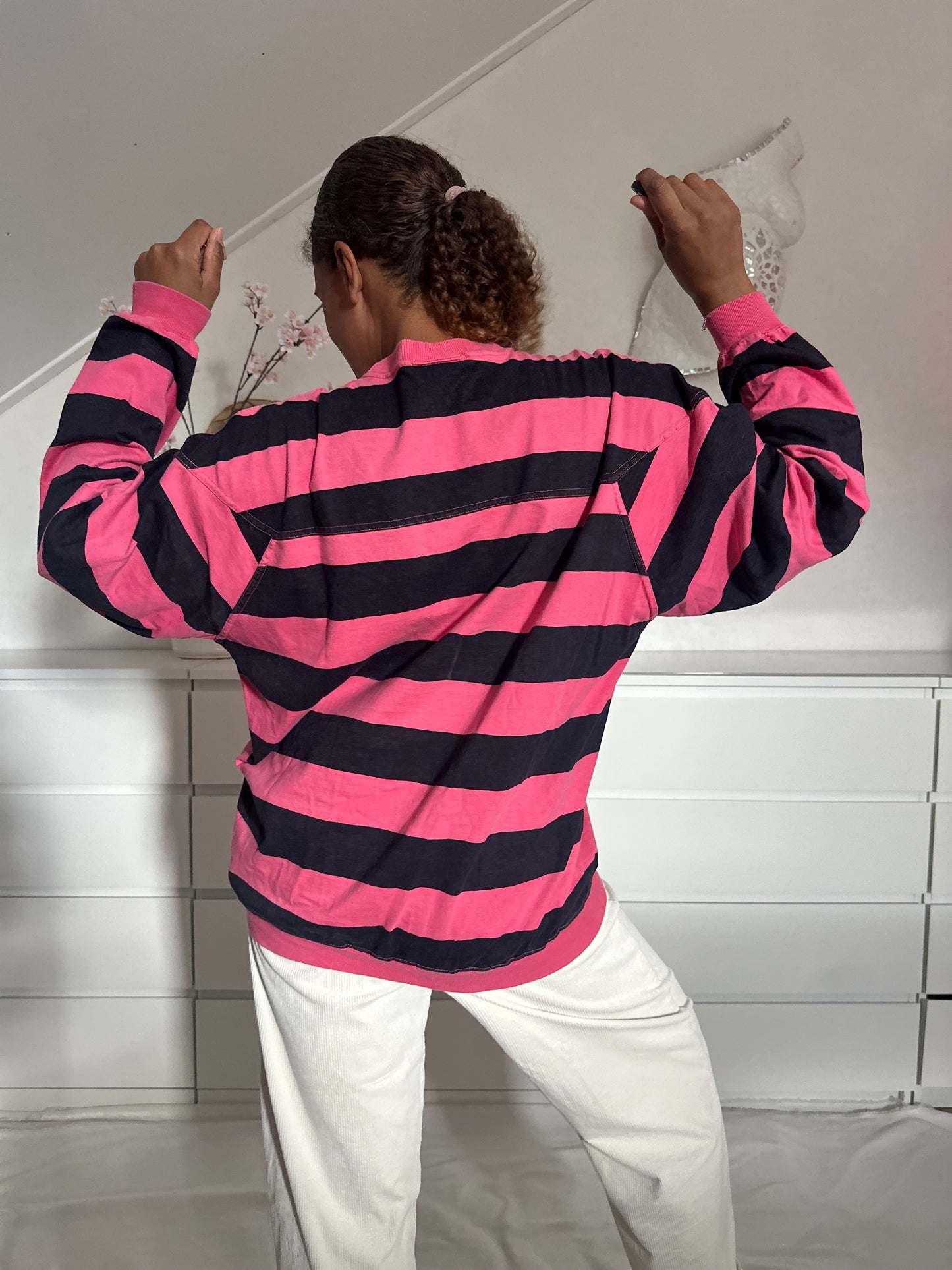 Vintage gestreepte sweater - XL