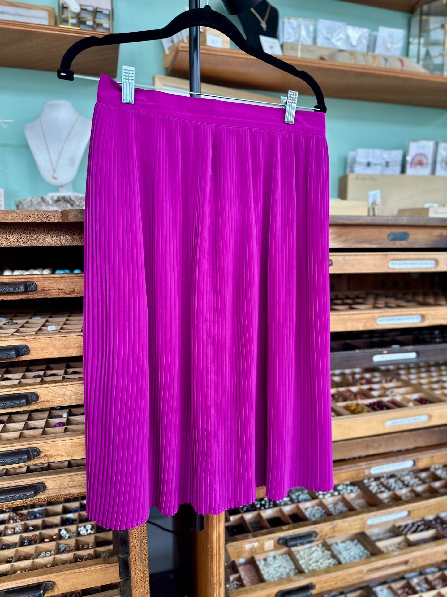 Vintage magenta swing rok