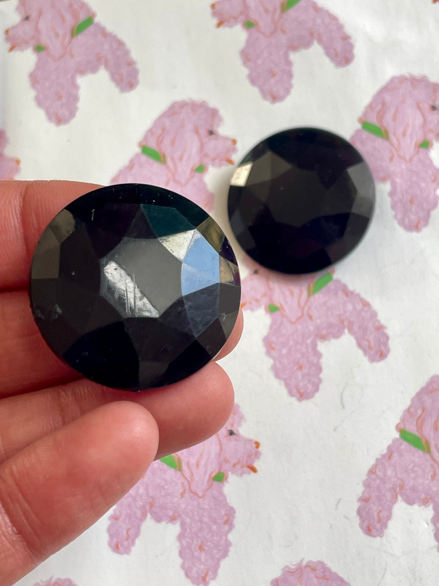 80's sparkle clip-on oorbellen