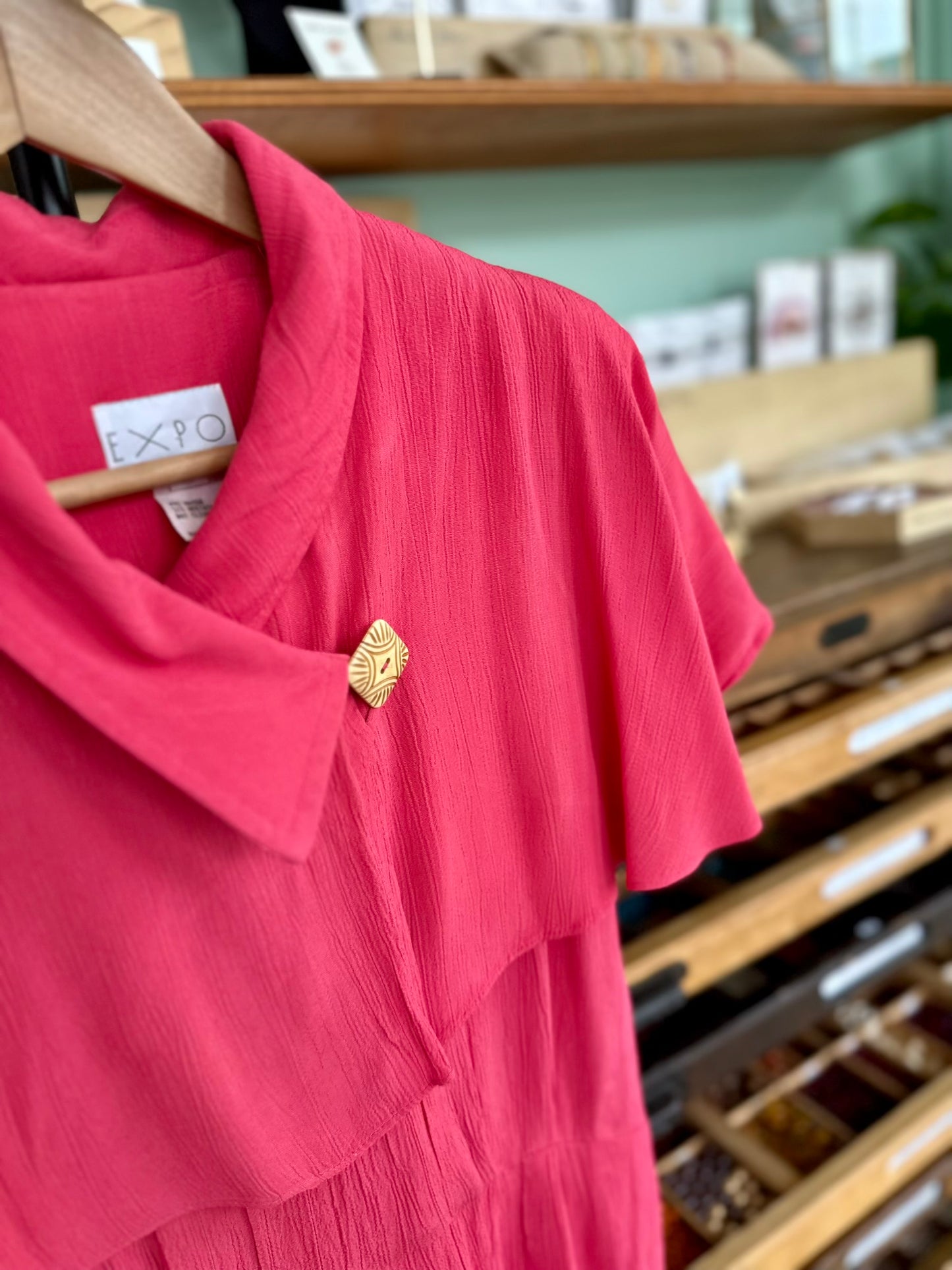 Vintage viscose jurkje