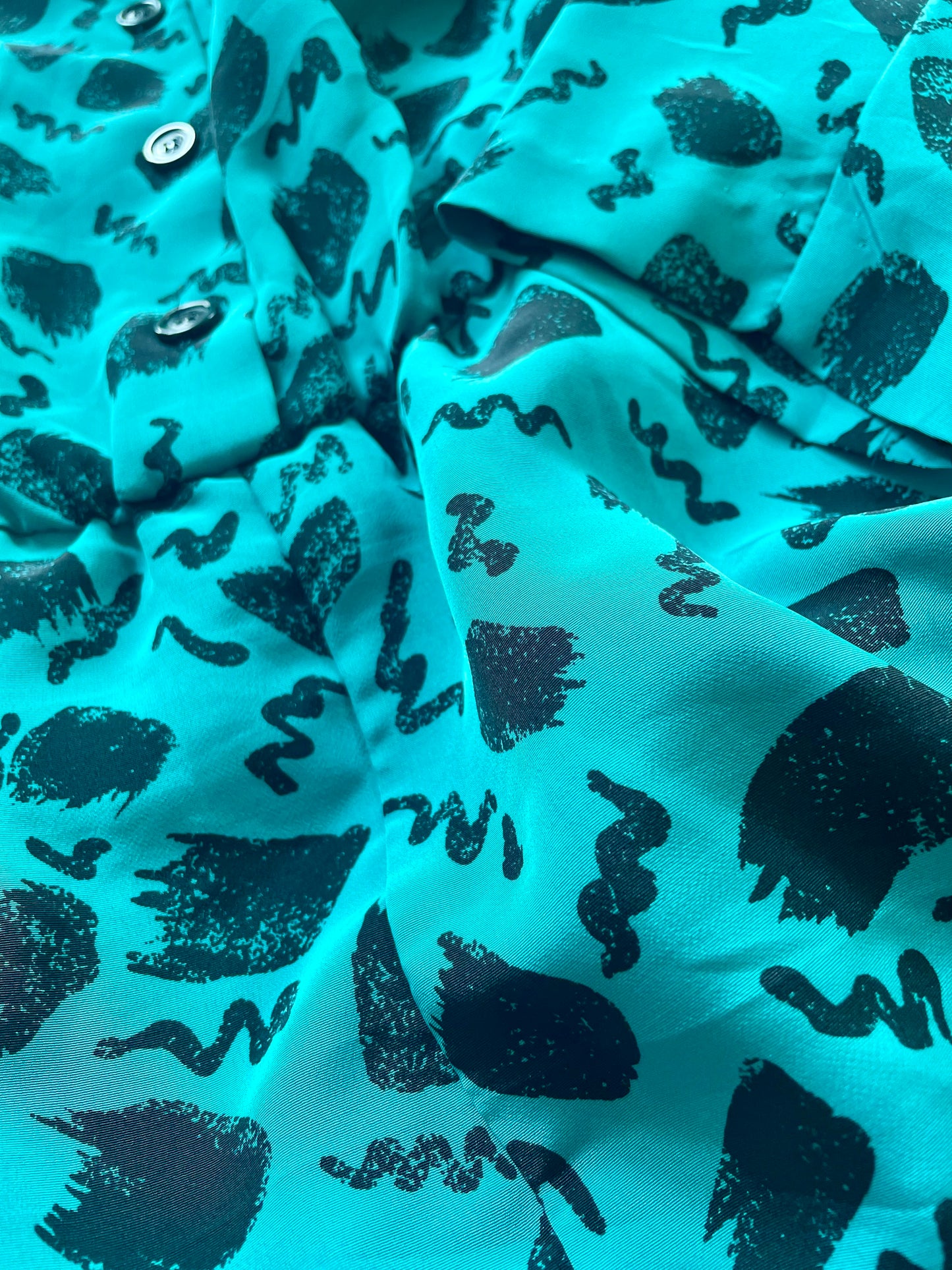 80’s print peplum jurk
