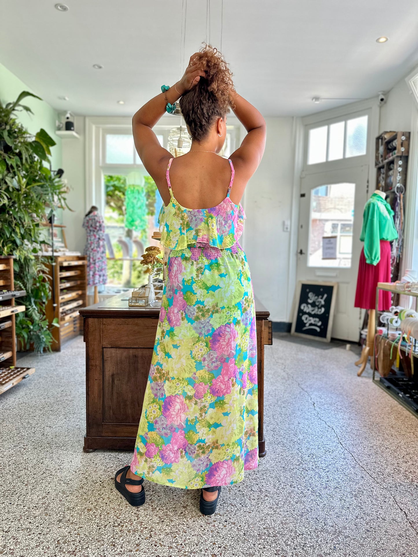 Vintage wedding guest jurk