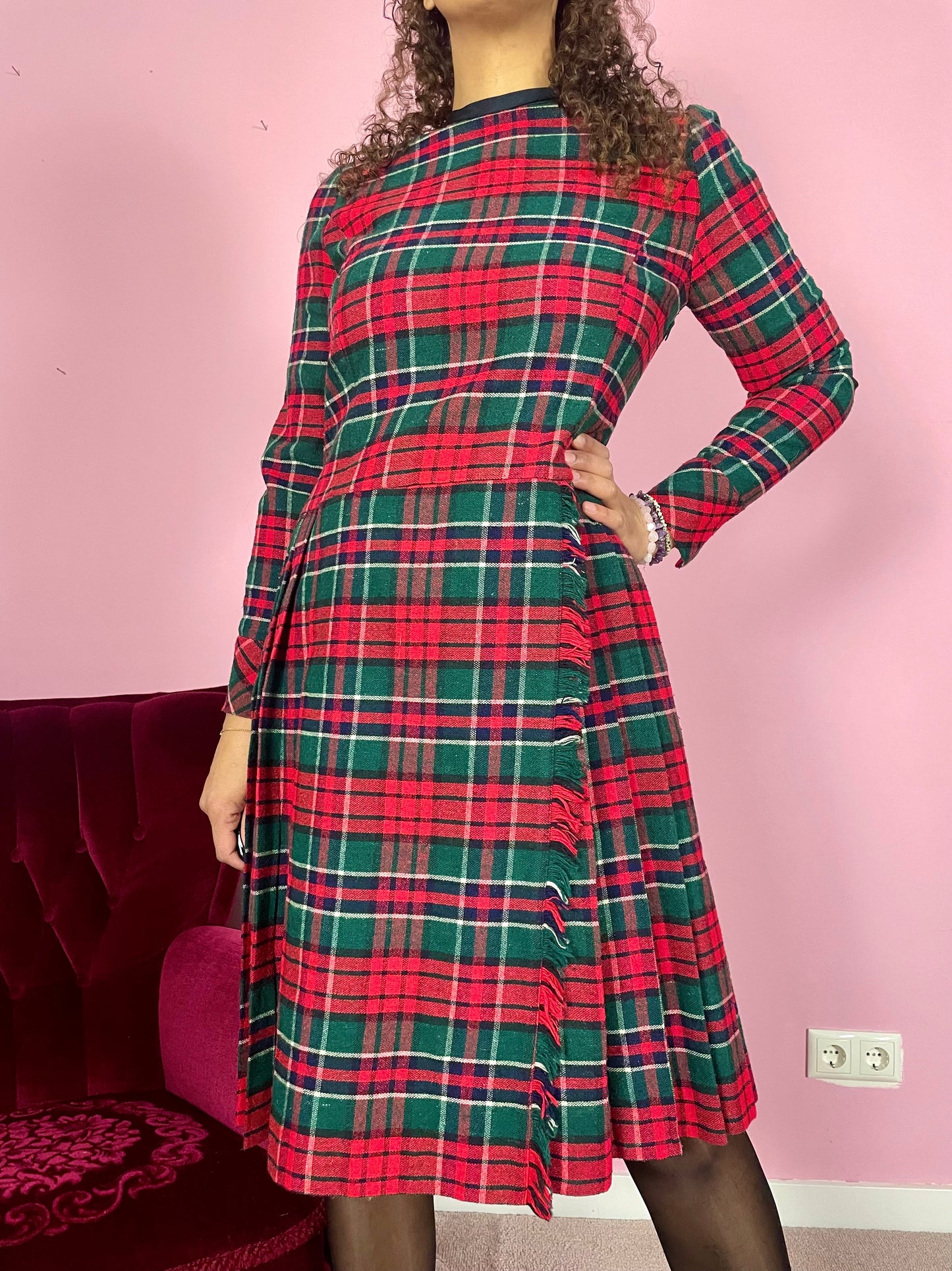 Vintage tartan jurk