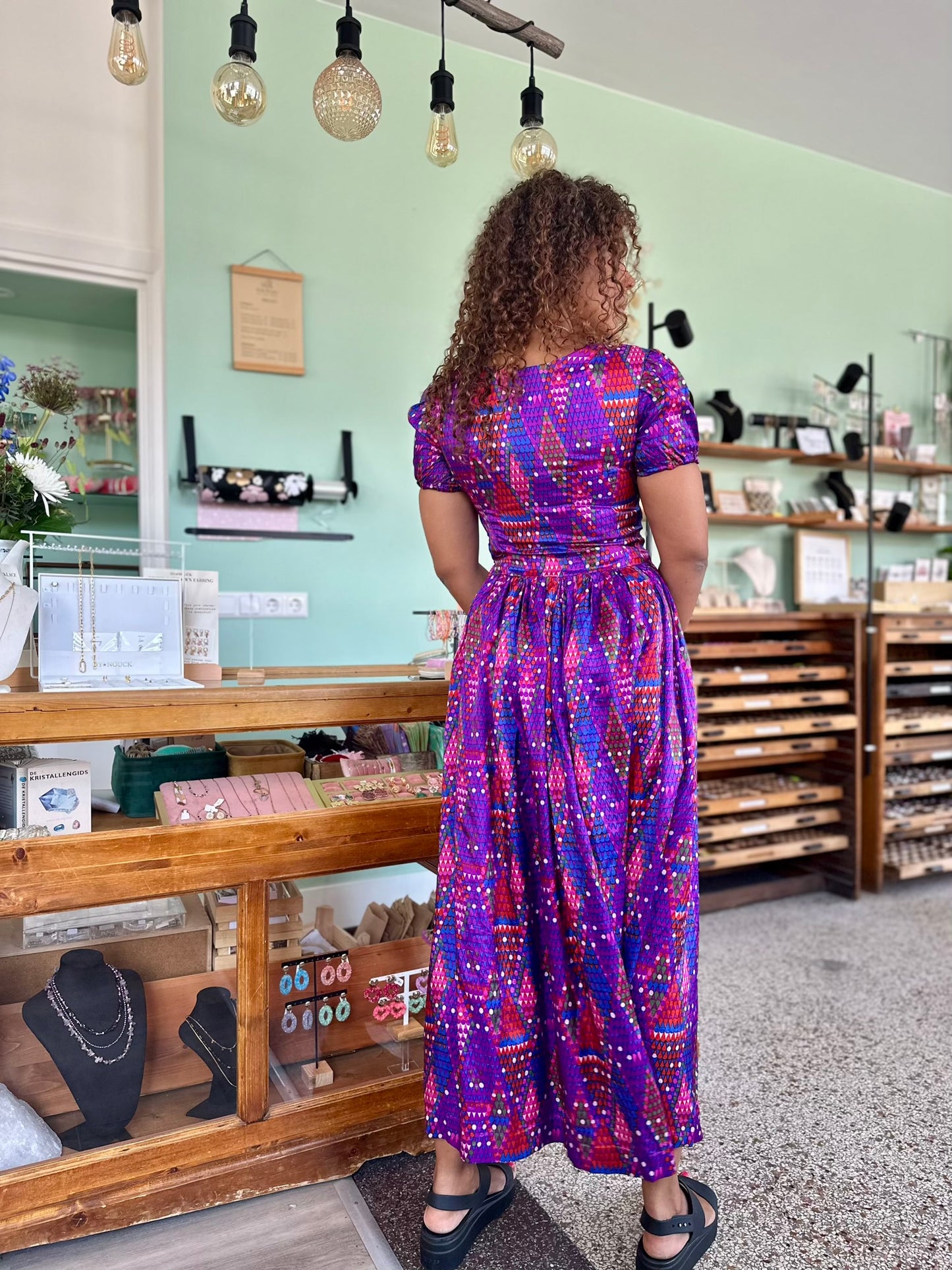 Vintage seventies maxi-jurk