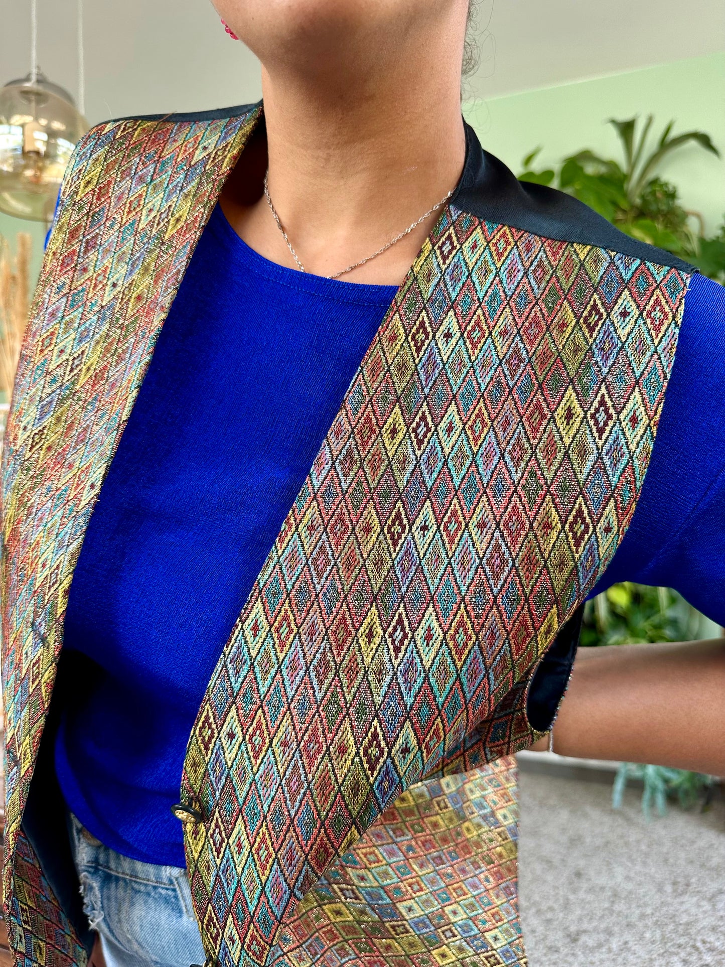 Vintage golden argyle waistcoat