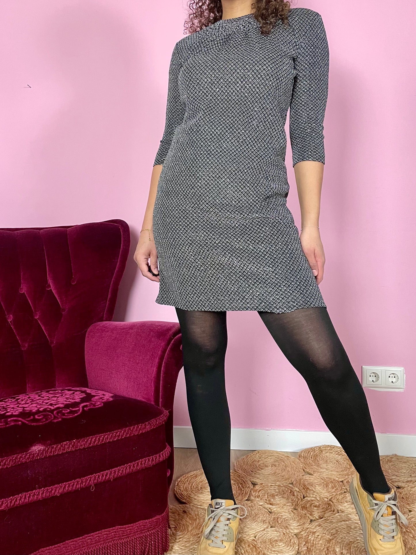 Vintage sparkle jurkje