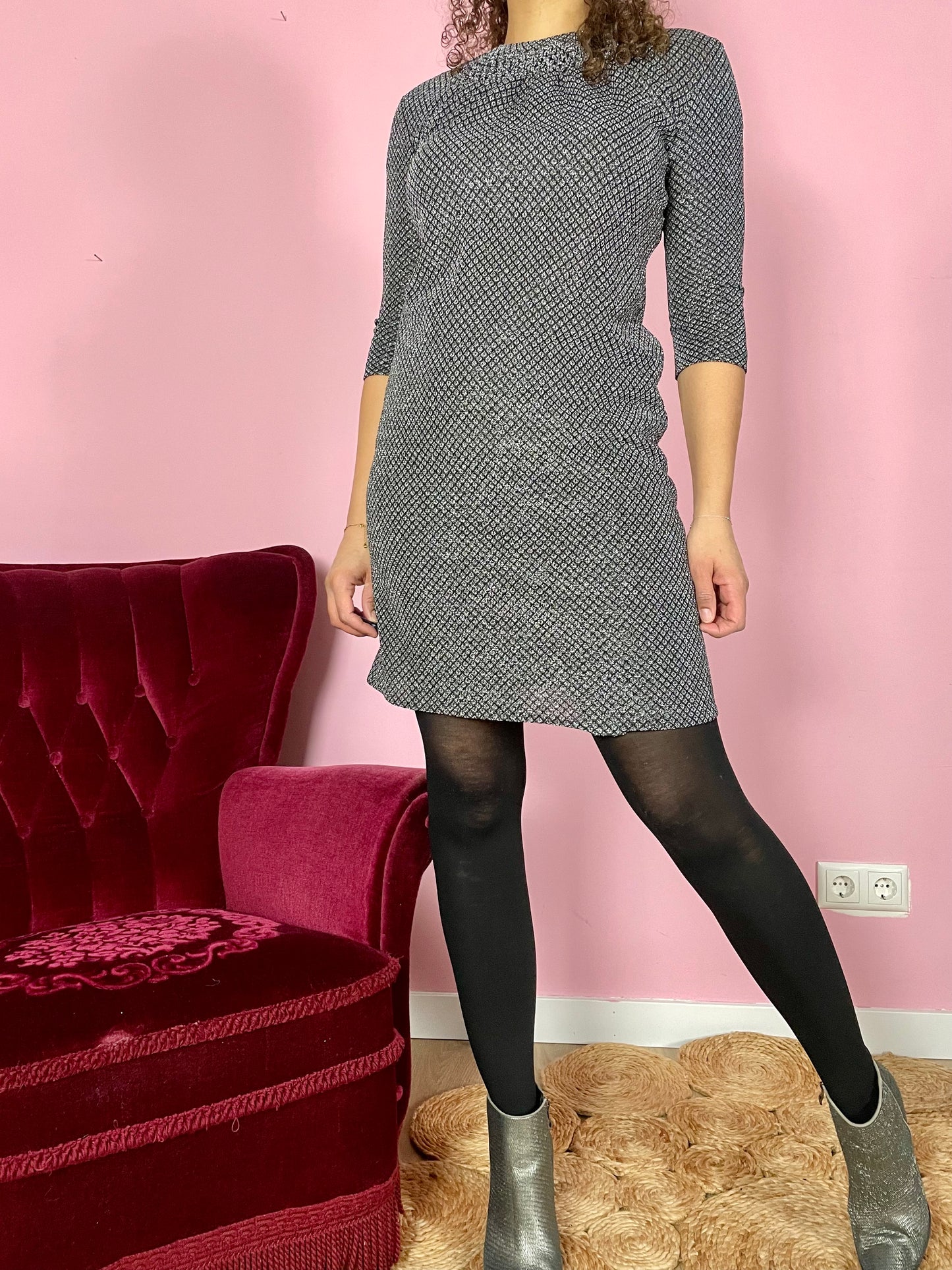 Vintage sparkle jurkje