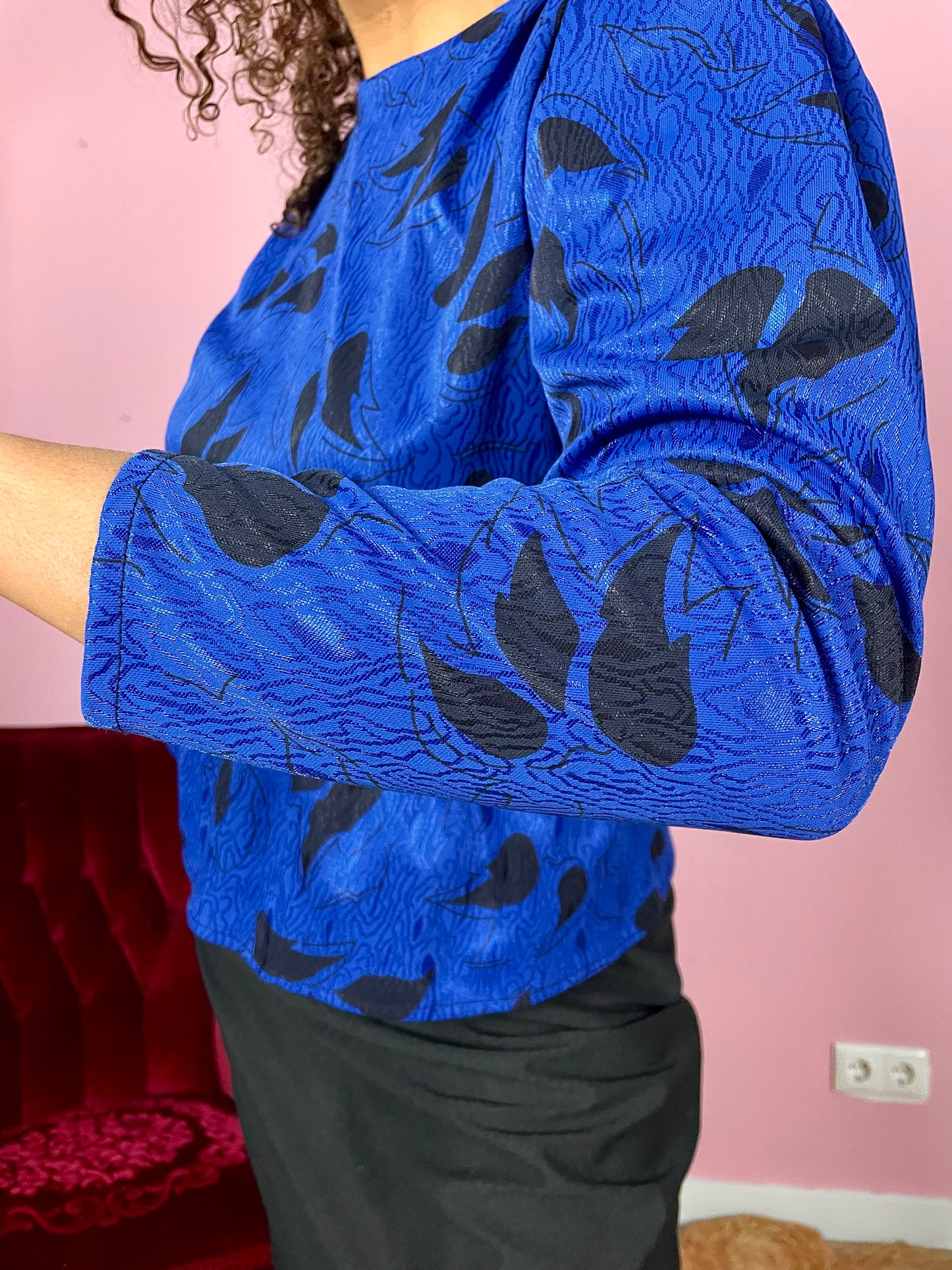 Vintage kobalt eighties dress