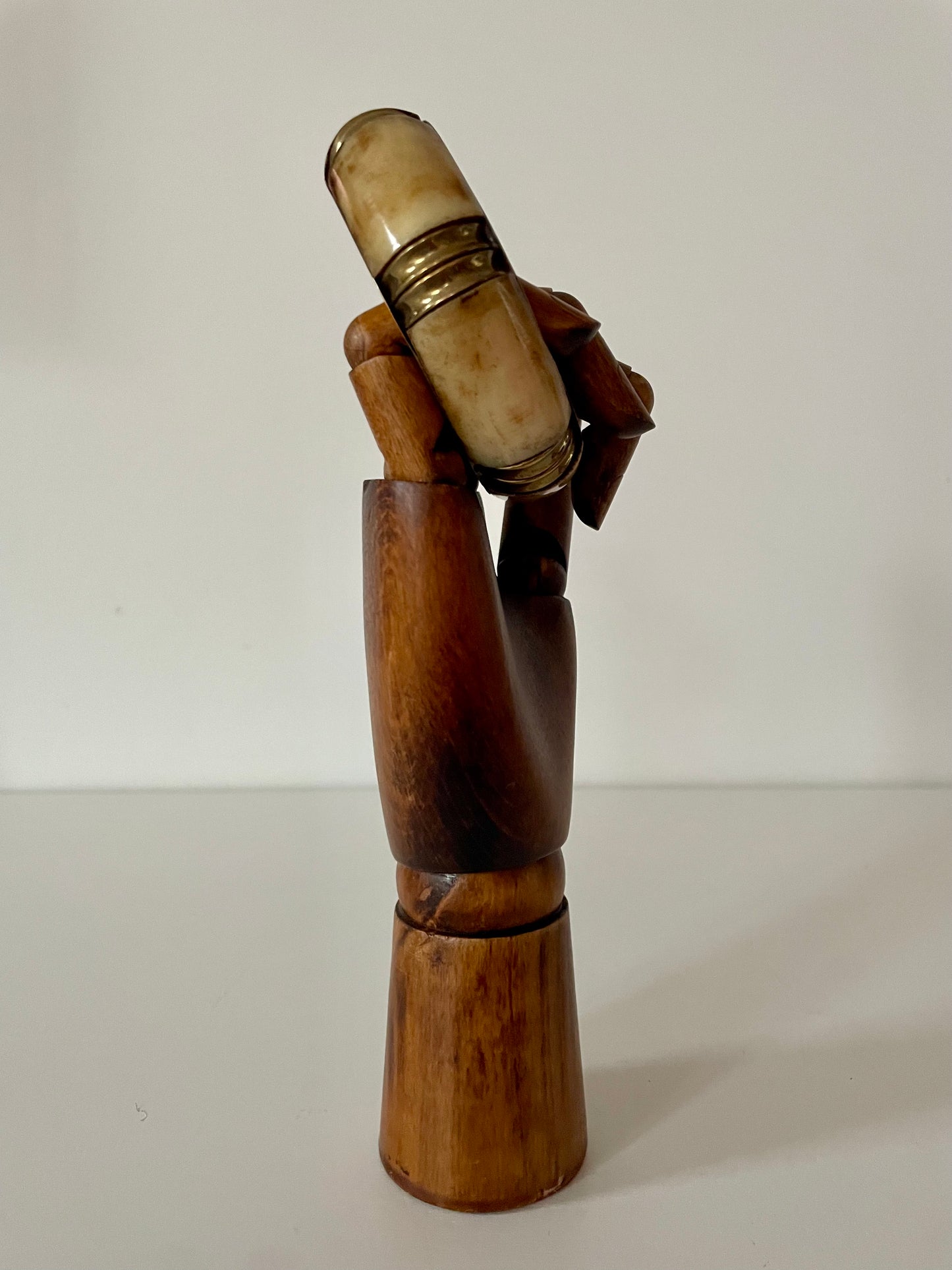 Vintage messing statement bone bangle