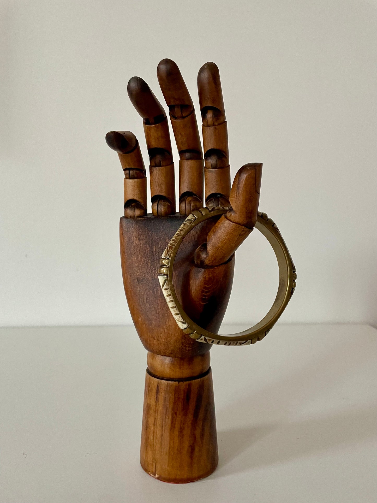 Vintage messing bone bangle