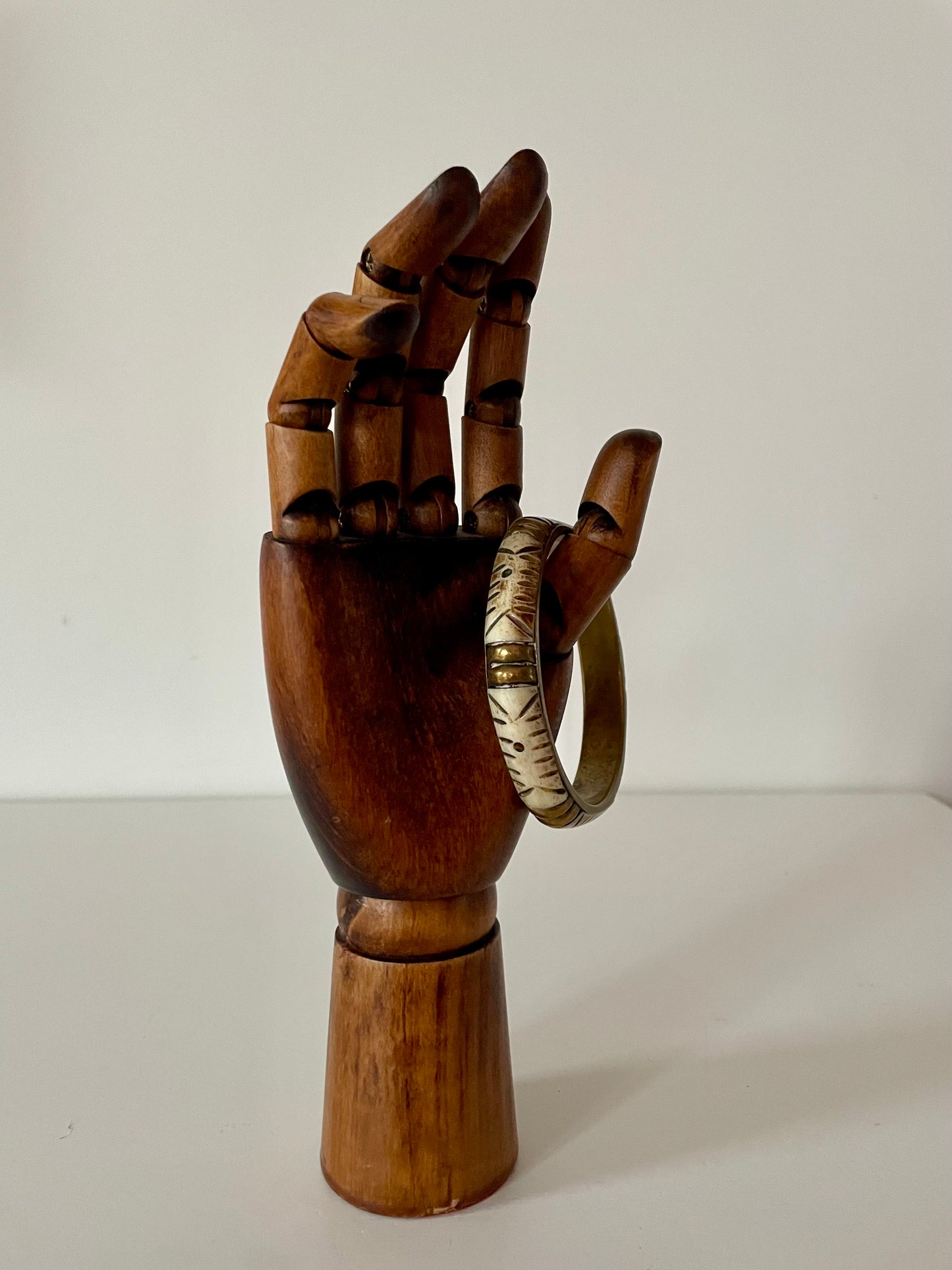 Vintage messing bone bangle