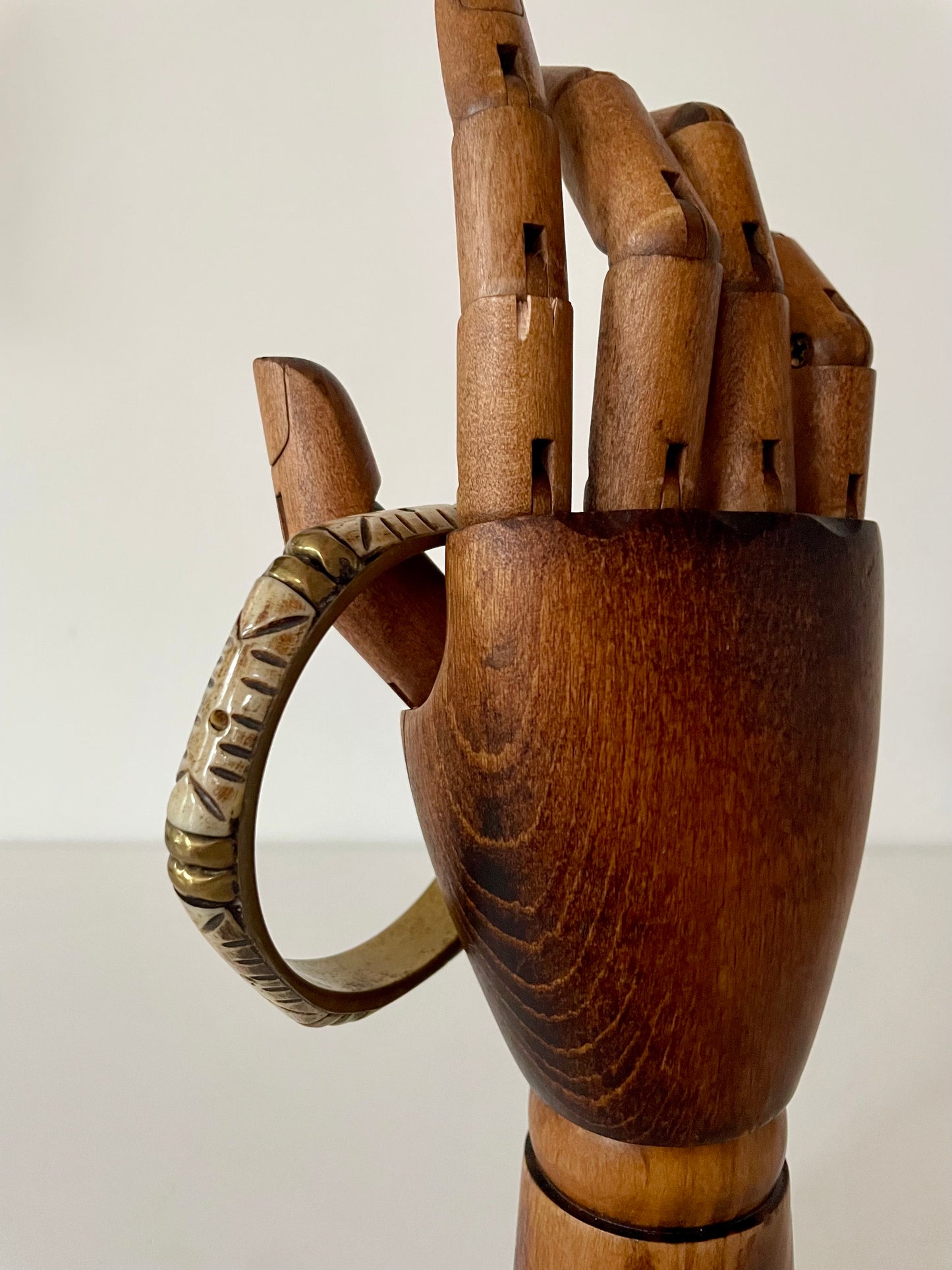 Vintage messing bone bangle